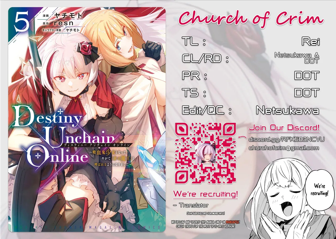 Destiny Unchain Online: Kyuuketsuki Shoujo to natte, Yagate "Aka no Maou" to Yobareru you ni narimashita Chapter 34 – Page 1
