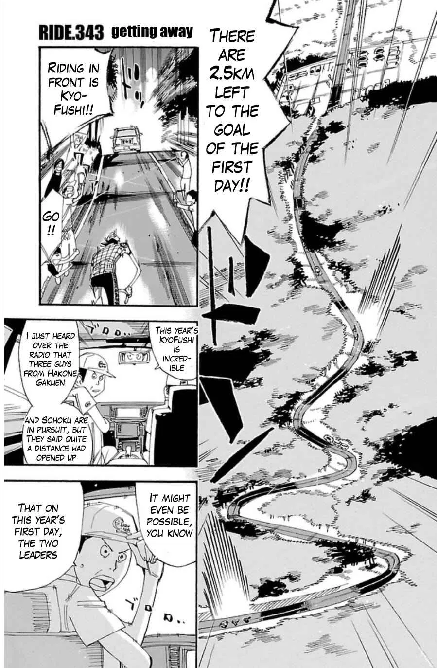 Yowamushi Pedal Chapter 343 – Page 1