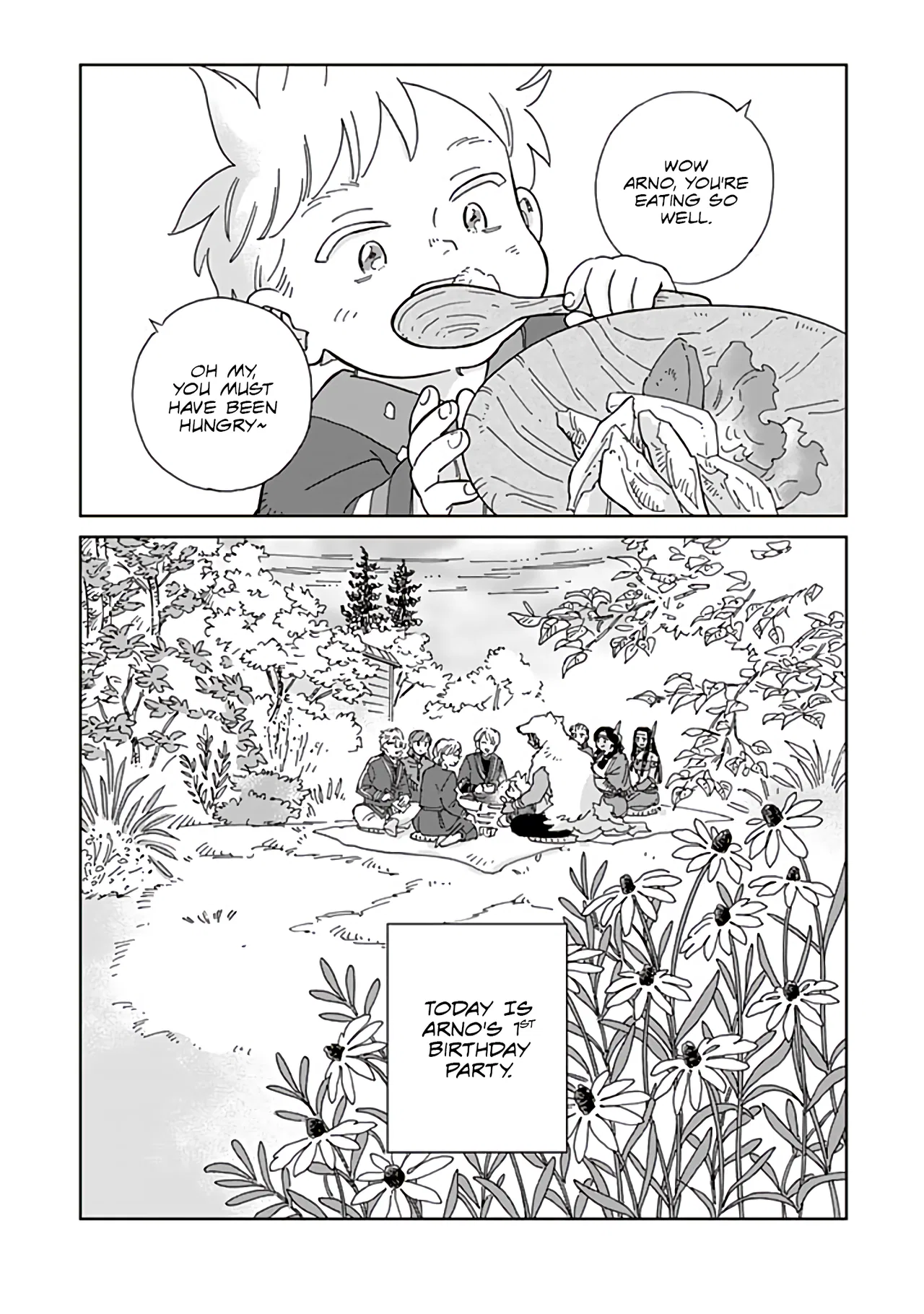 Hokuo Kizoku to Moukinzuma no Yukiguni Karigurashi Chapter 100 – Page 1