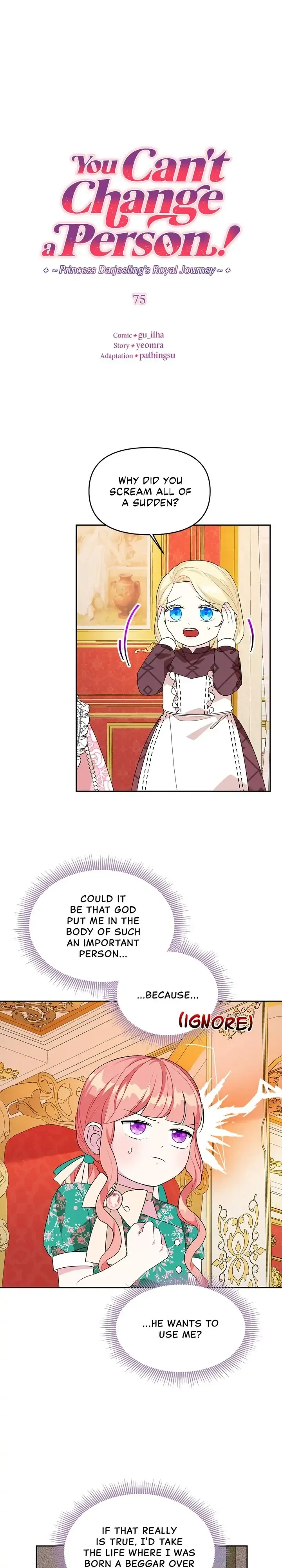 You Can’t Change A Person! Chapter 75 – Page 1