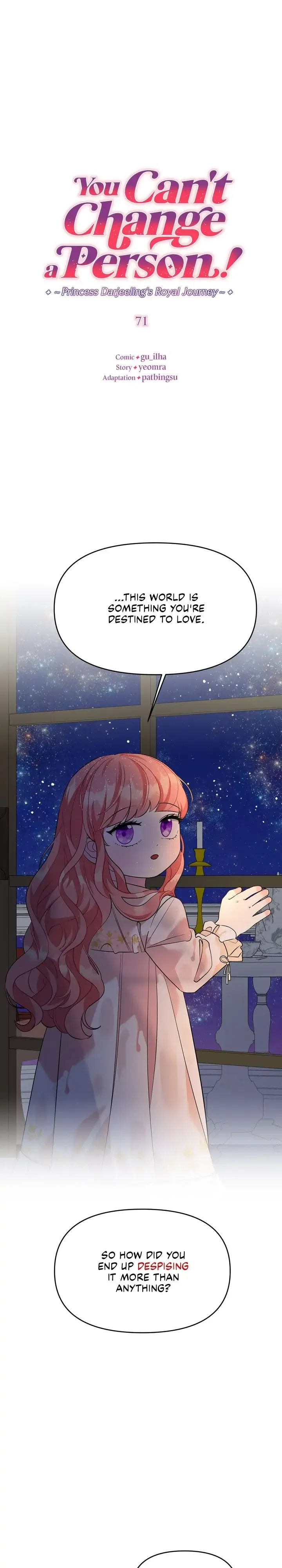 You Can’t Change A Person! Chapter 71 – Page 1