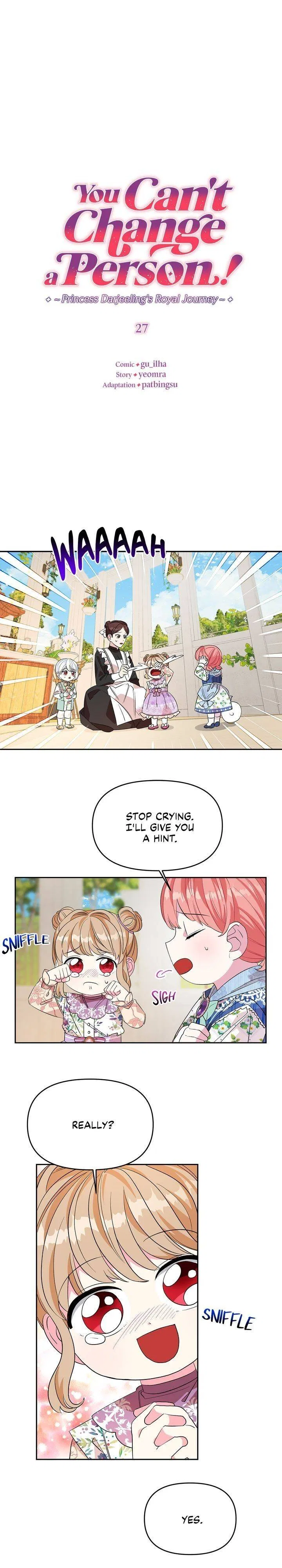 You Can’t Change A Person! Chapter 27 – Page 1