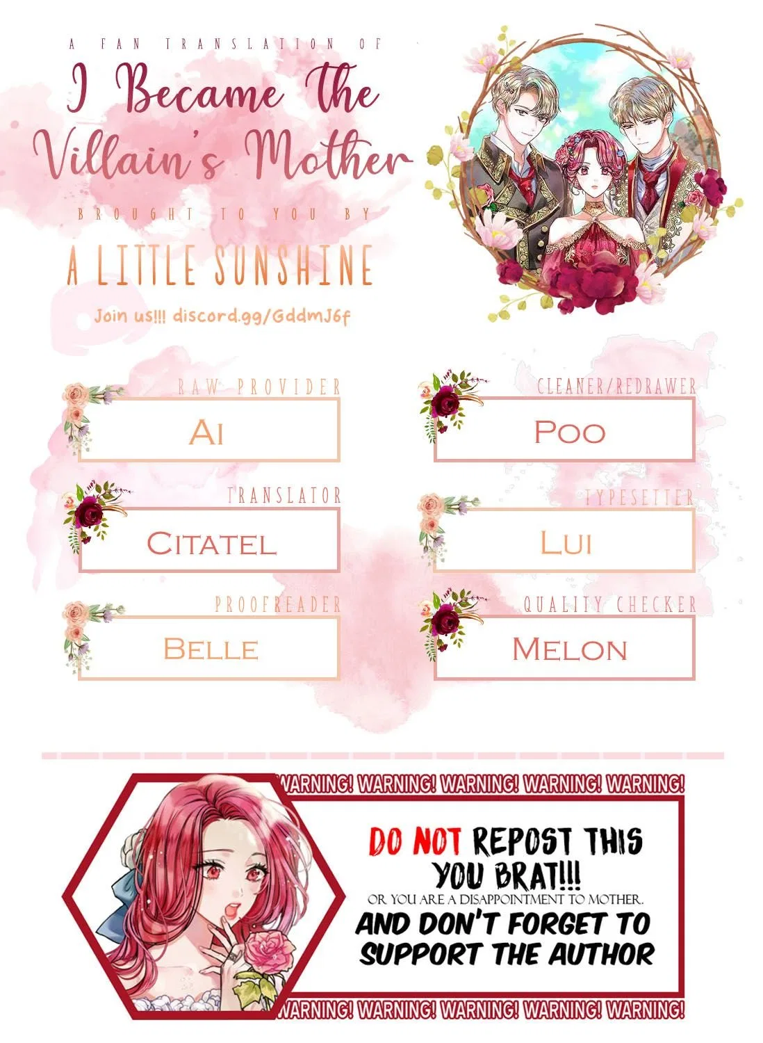 I Became the Villain’s Mother Chapter 2 – Page 1