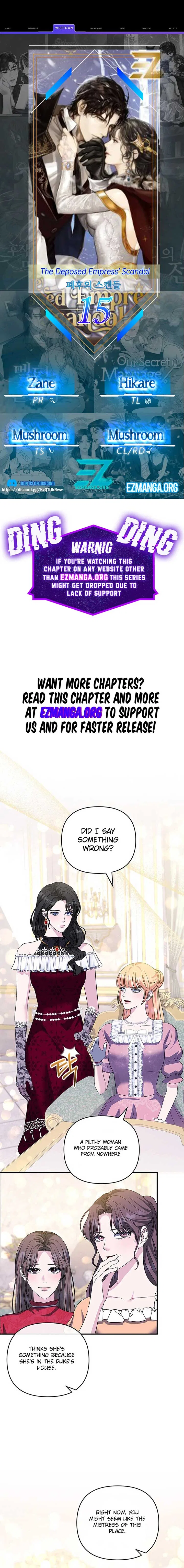 The Deposed Empress’ Scandal Chapter 15 – Page 1