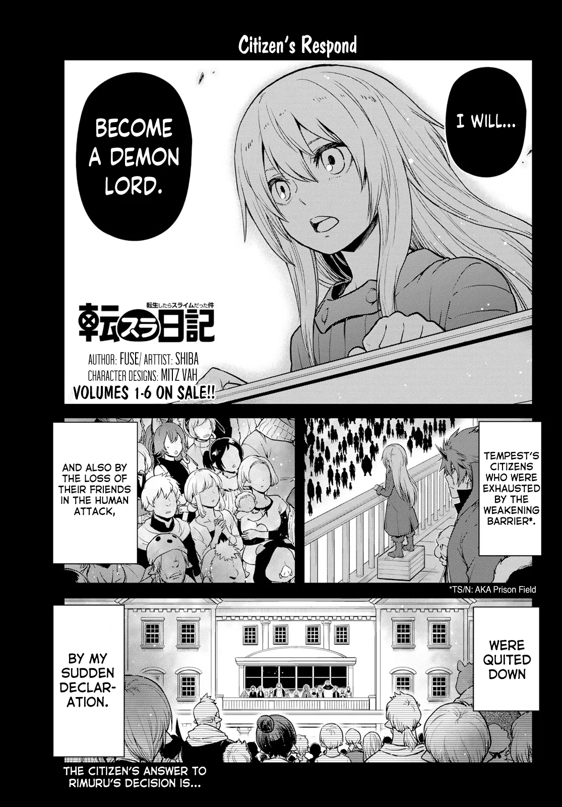 Tensura Nikki: Tensei Shitara Slime Datta Ken Chapter 58 – Page 1