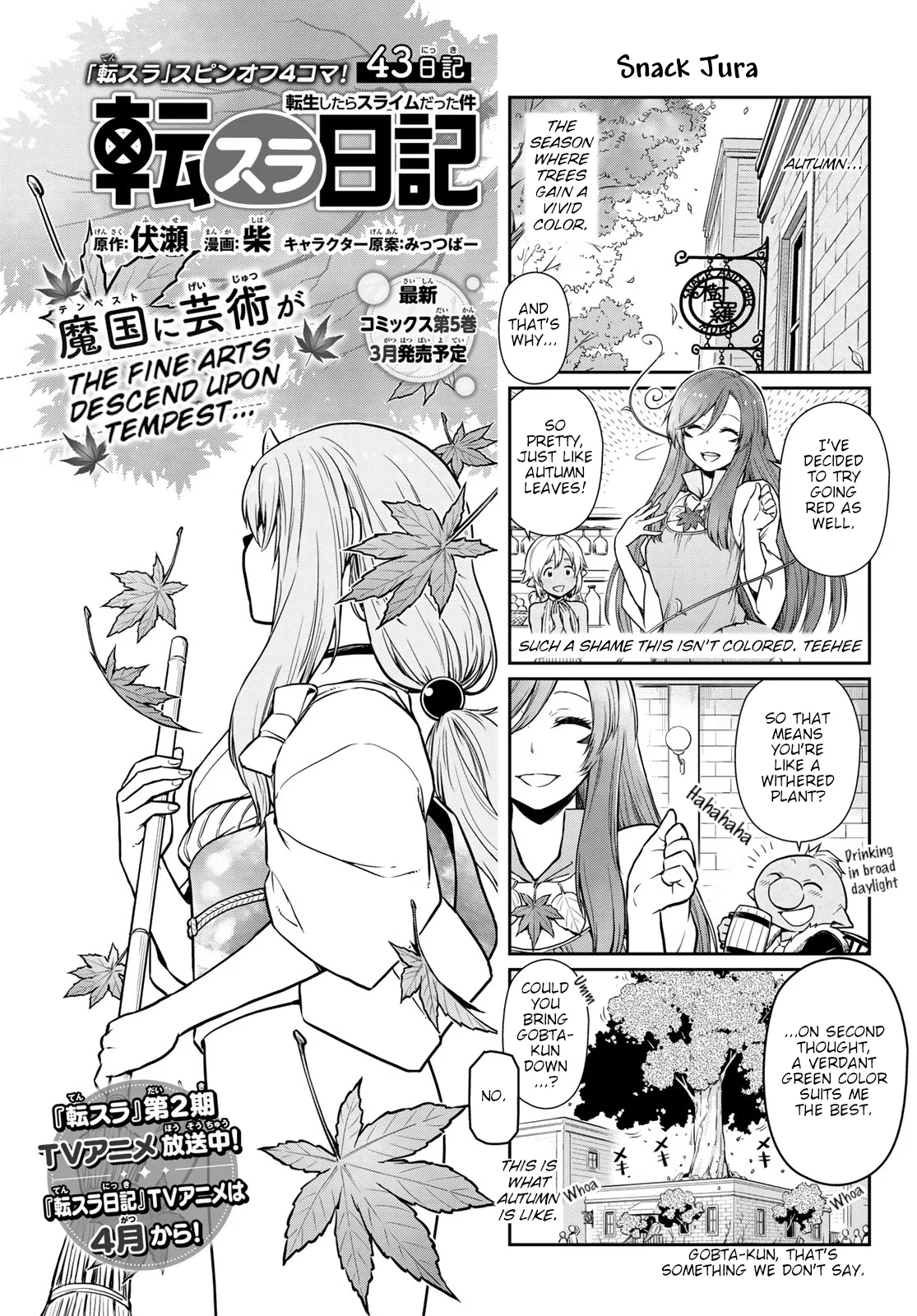 Tensura Nikki: Tensei Shitara Slime Datta Ken Chapter 43 – Page 1
