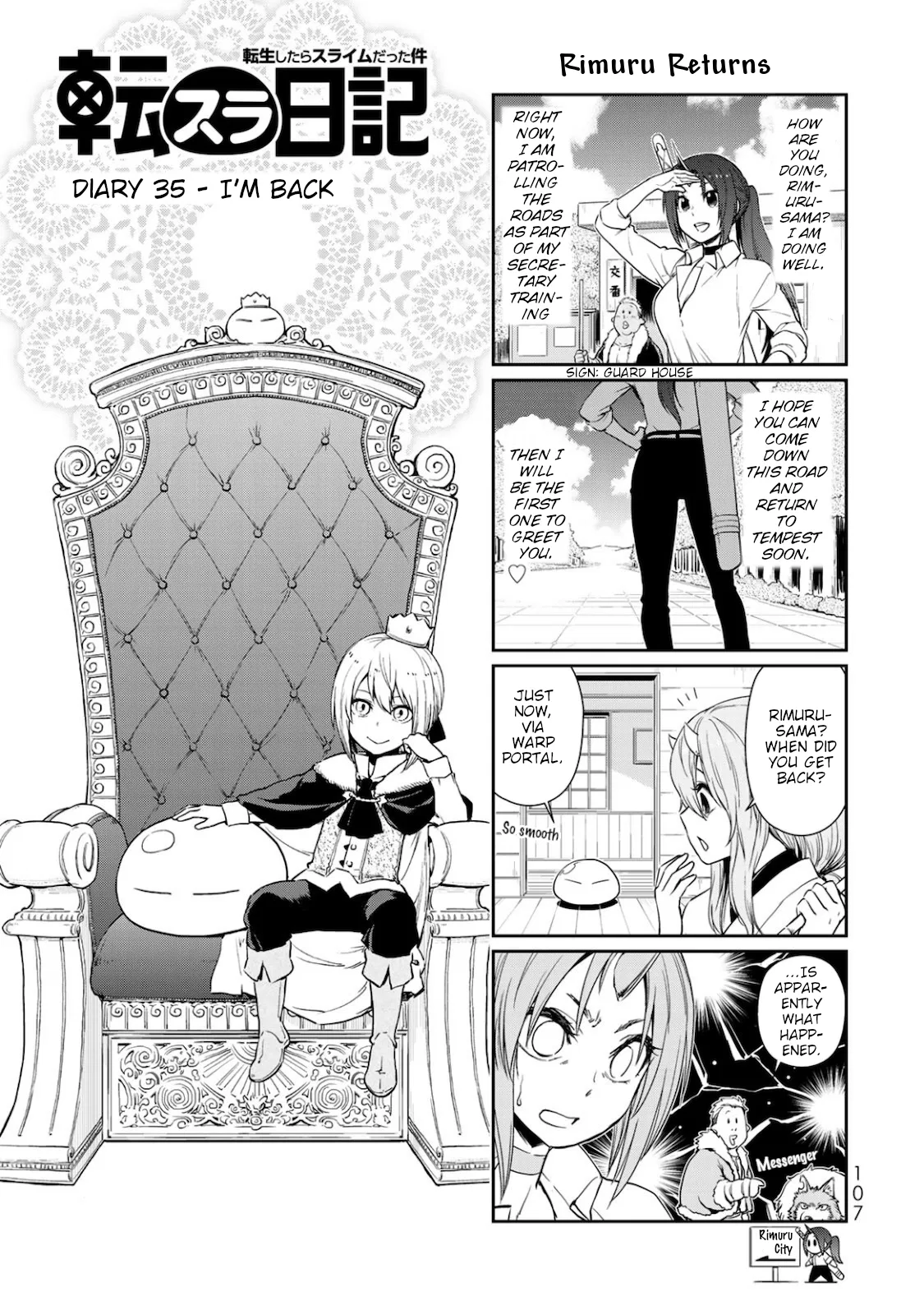Tensura Nikki: Tensei Shitara Slime Datta Ken Chapter 35 – Page 1