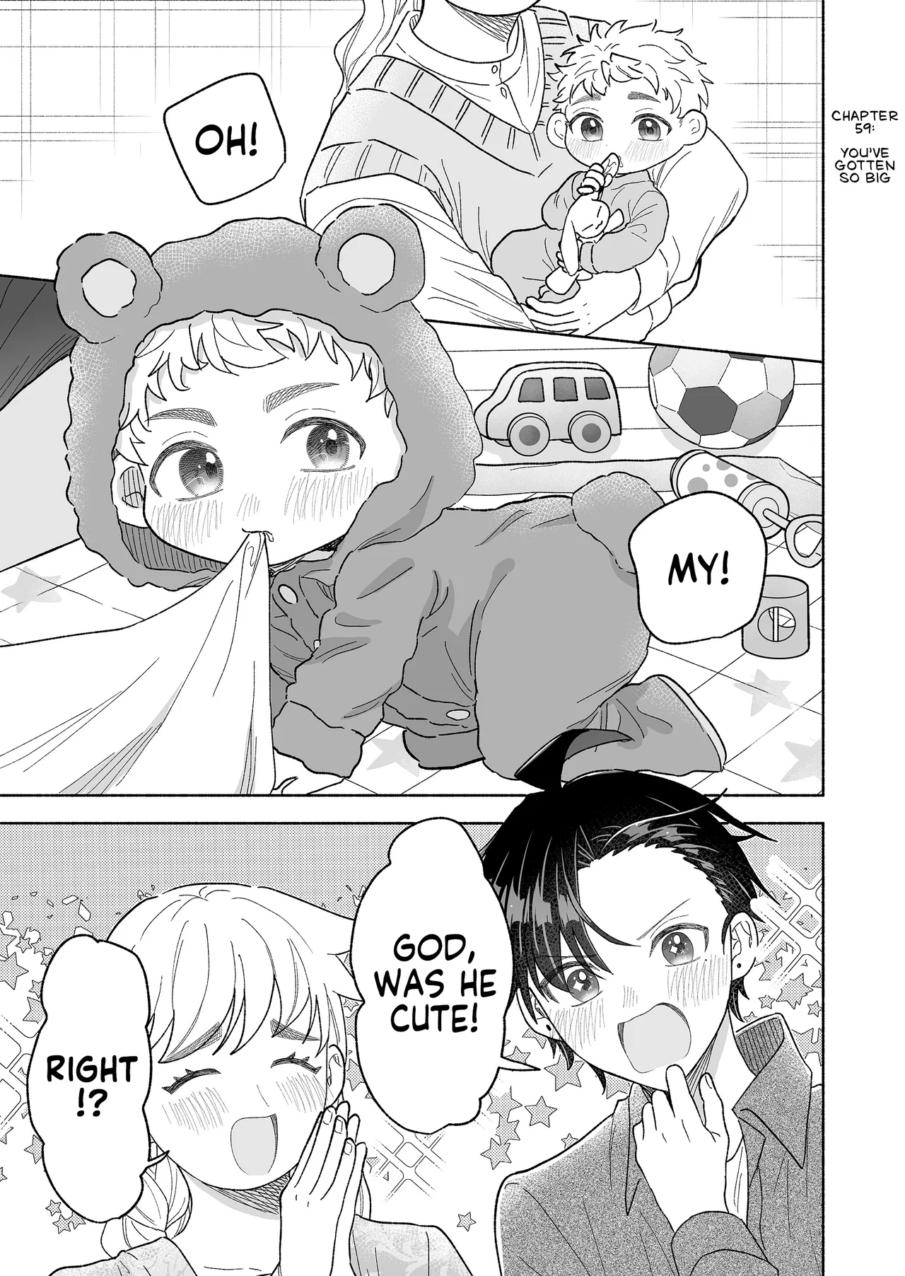 Kakkoii Onnanoko to 12-centi no Yakusoku Chapter 59 – Page 1