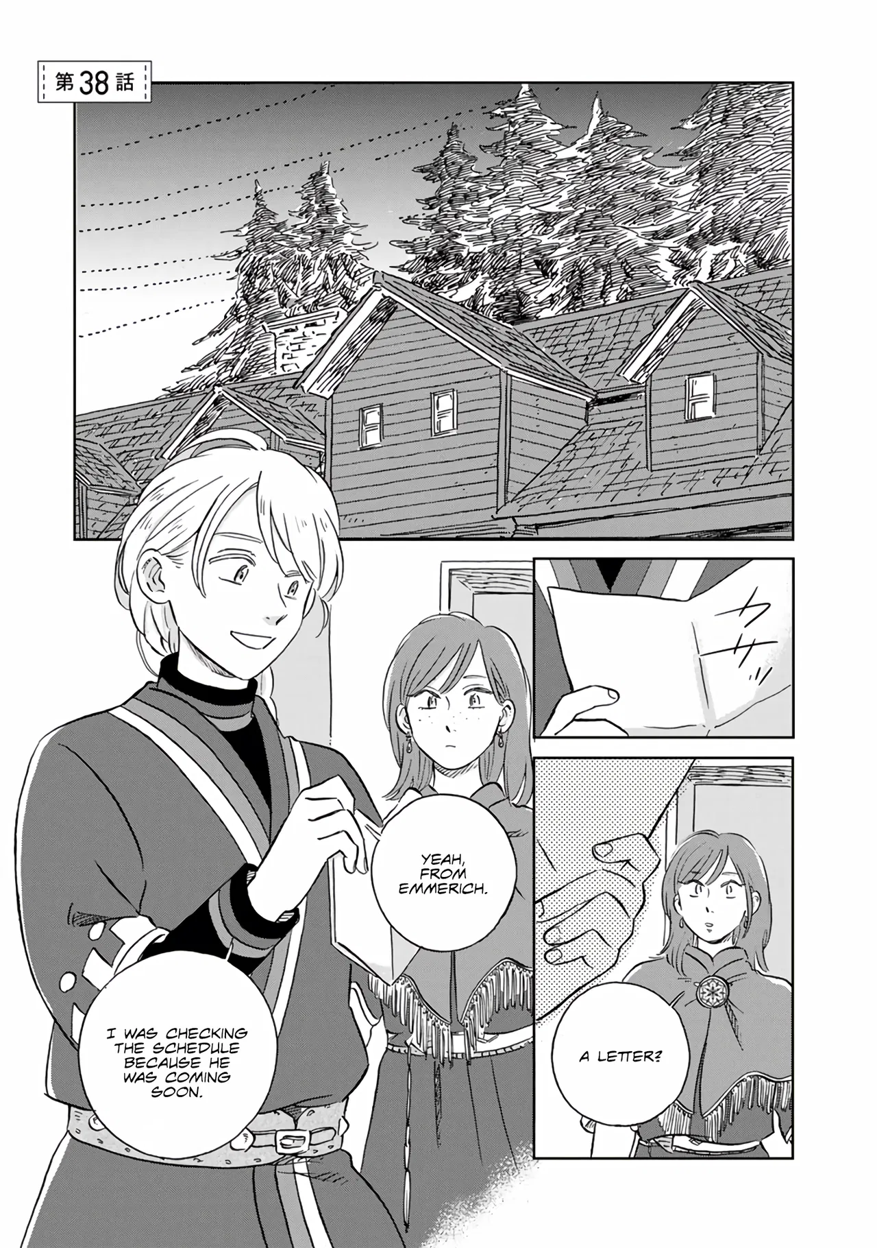 Hokuo Kizoku to Moukinzuma no Yukiguni Karigurashi Chapter 38 – Page 1