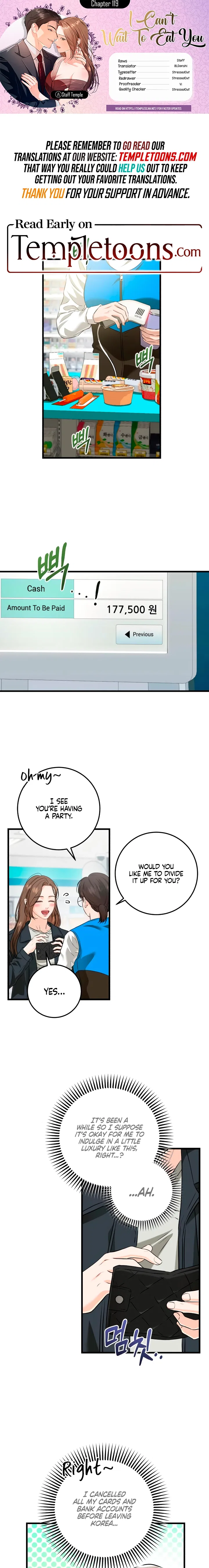 I Can’t Wait To Eat You Chapter 119 – Page 1