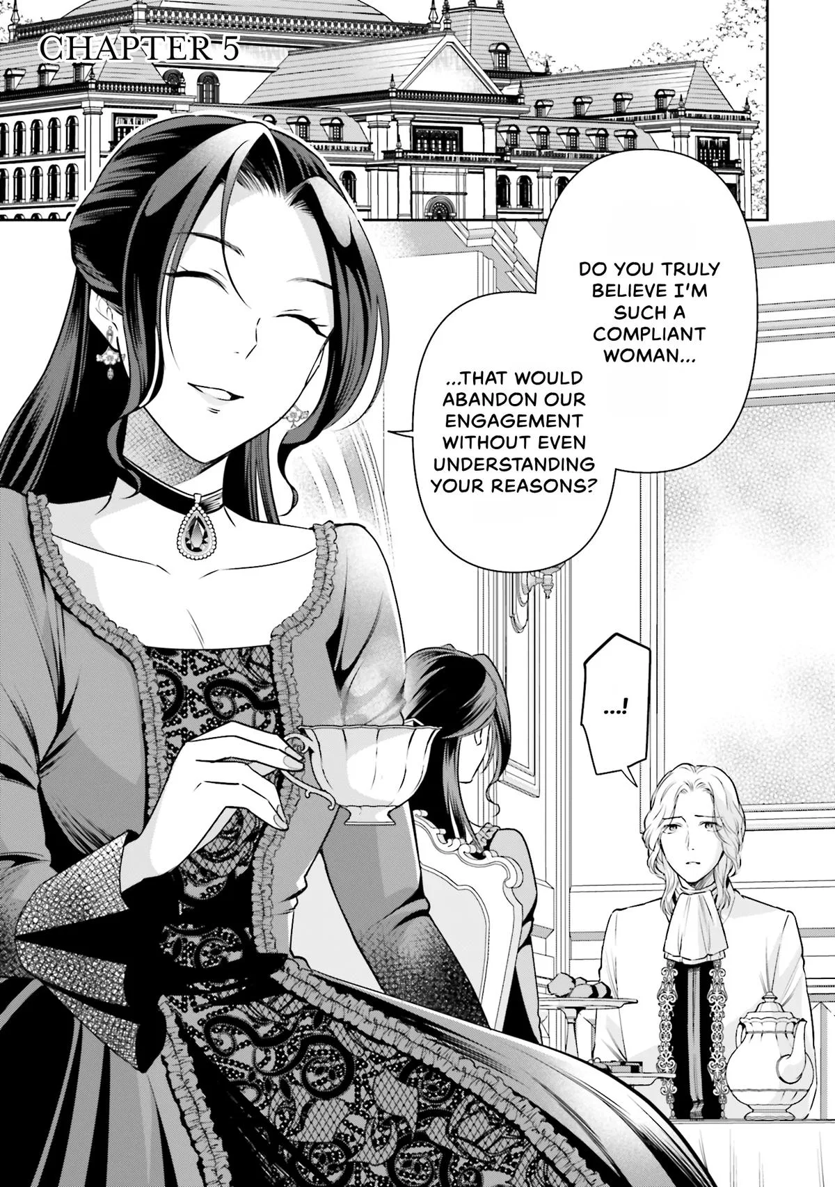 Lady Demilka Is an Overpowered Villainess: The Mentally Strong Noble Lady Crushes the Prince's Attempt to Break Off Their Engagement! Chapter 5 – Page 1