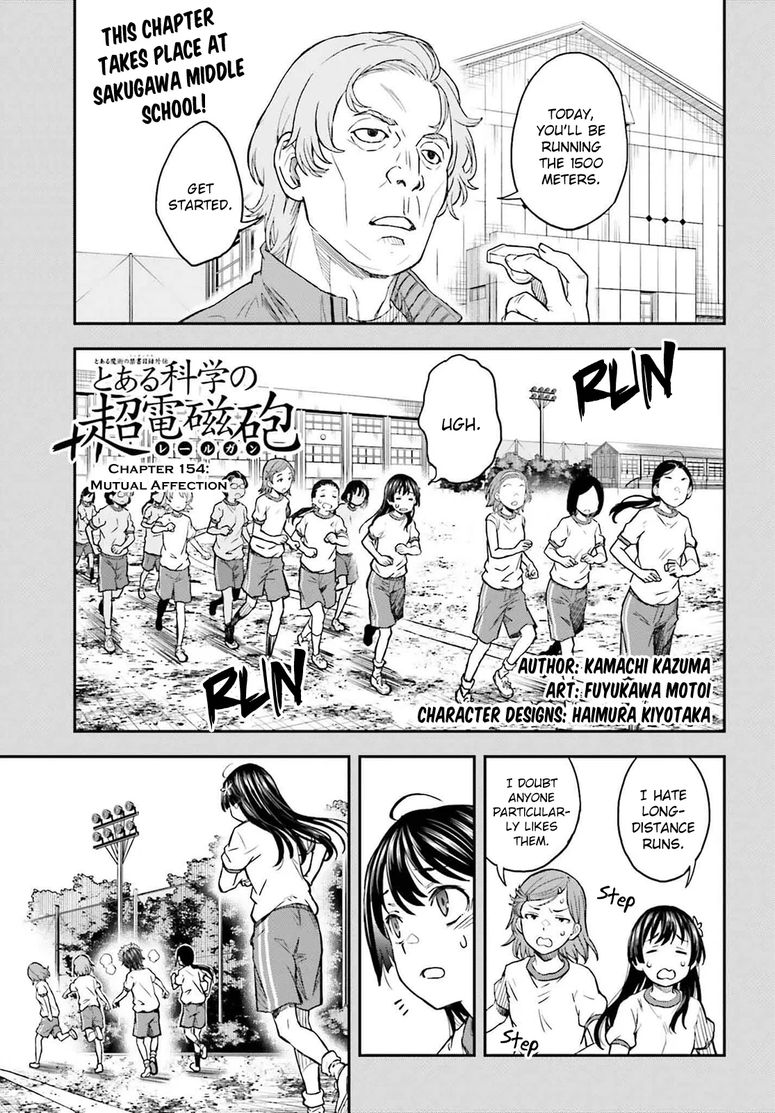Toaru Majutsu no Index Gaiden: Toaru Kagaku no Railgun Chapter 154 – Page 1