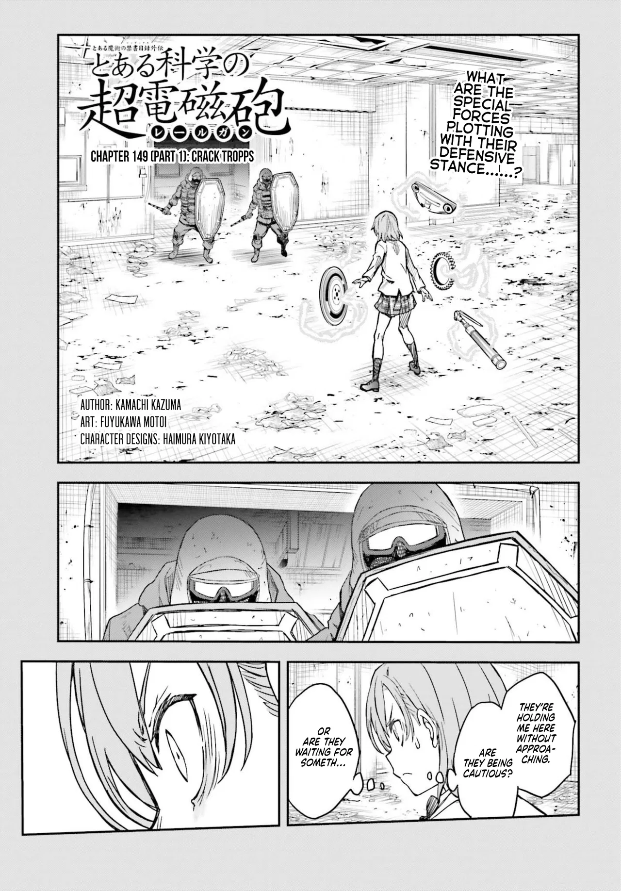 Toaru Majutsu no Index Gaiden: Toaru Kagaku no Railgun Chapter 149.1 – Page 1