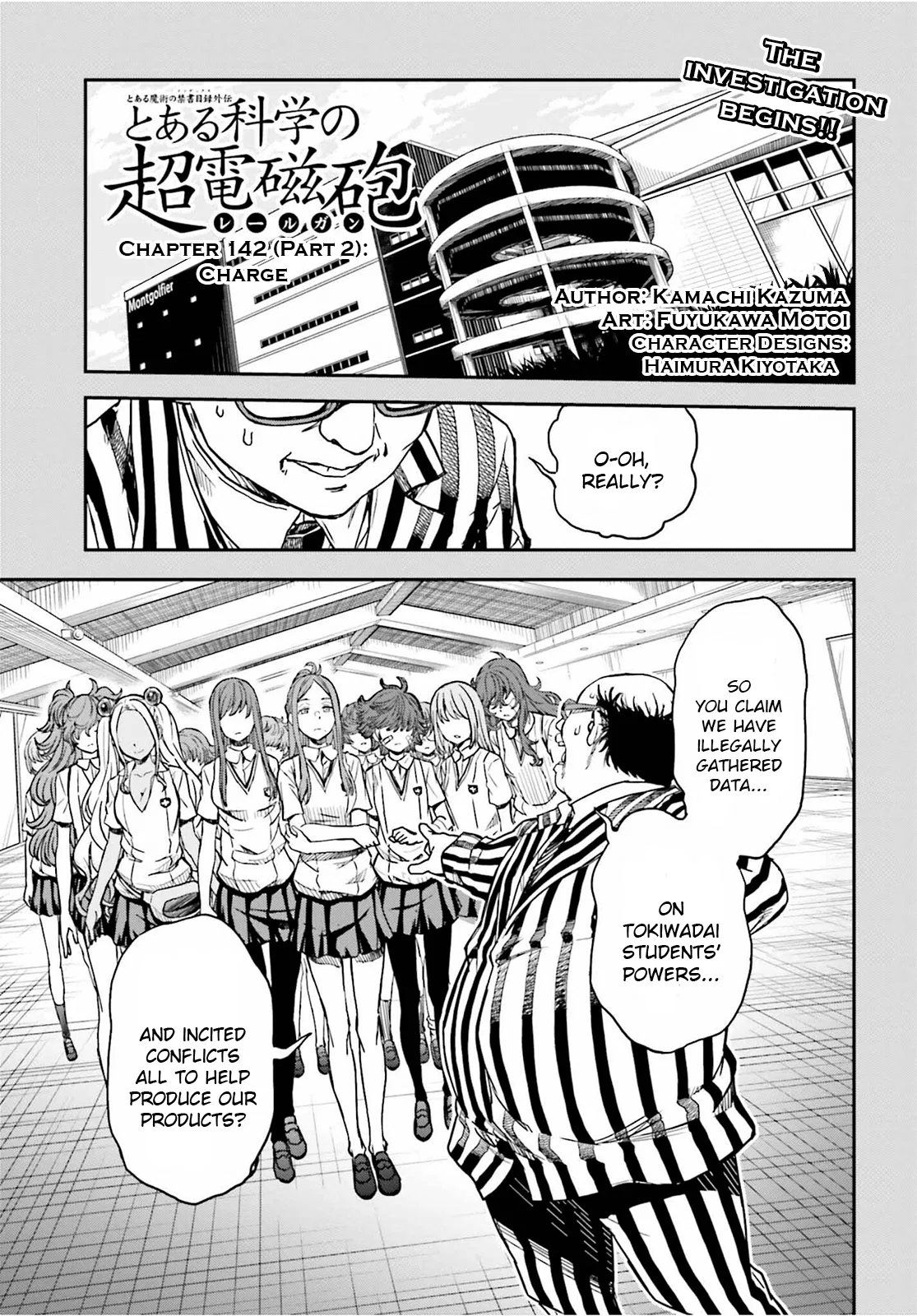 Toaru Majutsu no Index Gaiden: Toaru Kagaku no Railgun Chapter 142.2 – Page 1