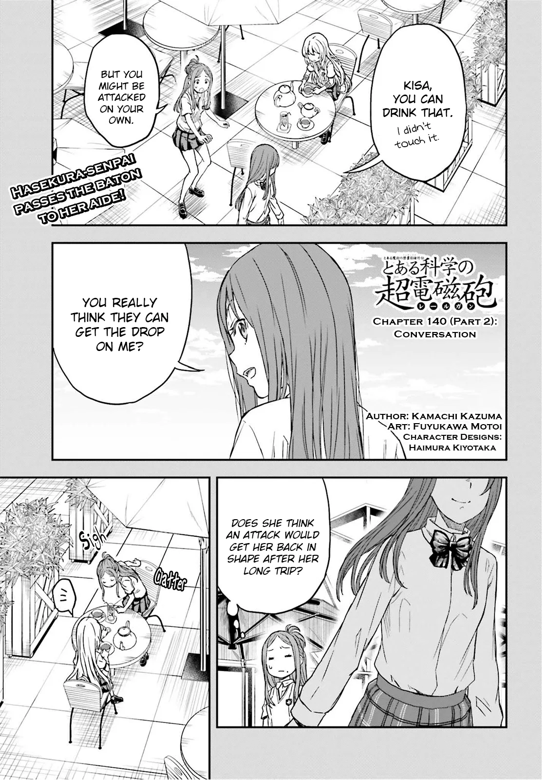 Toaru Majutsu no Index Gaiden: Toaru Kagaku no Railgun Chapter 140.2 – Page 1
