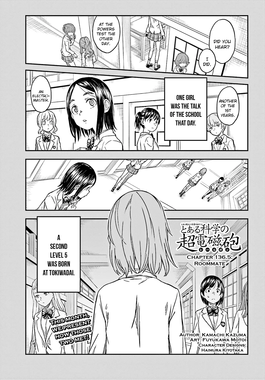 Toaru Majutsu no Index Gaiden: Toaru Kagaku no Railgun Chapter 136.5 – Page 1