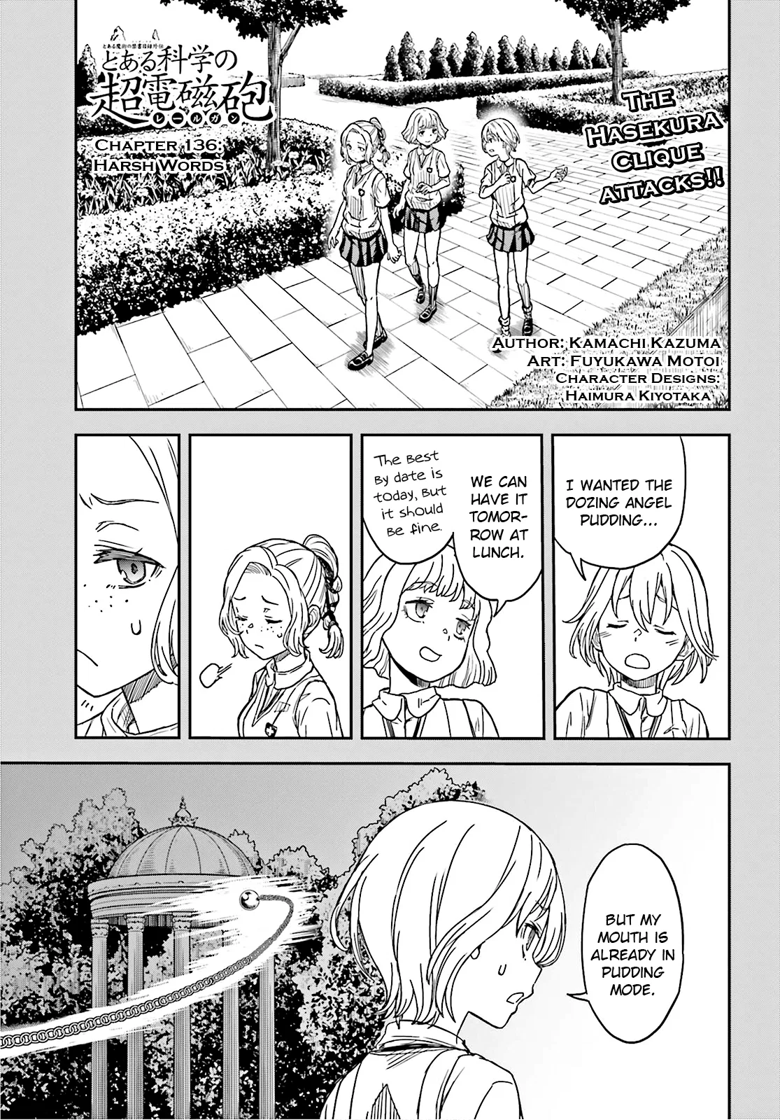 Toaru Majutsu no Index Gaiden: Toaru Kagaku no Railgun Chapter 136 – Page 1