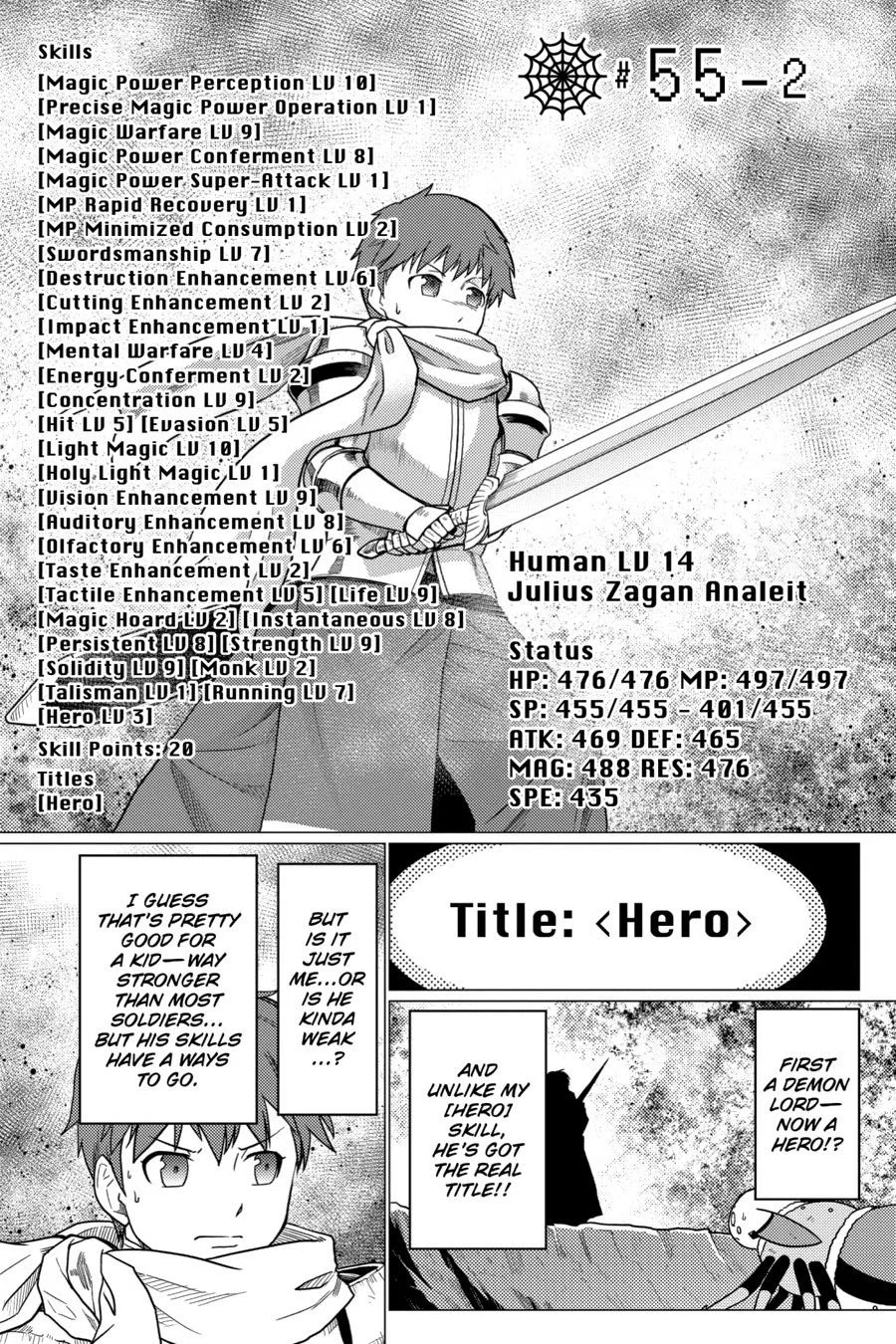 Kumo desu ga, nani ka? Chapter 55.2 – Page 1
