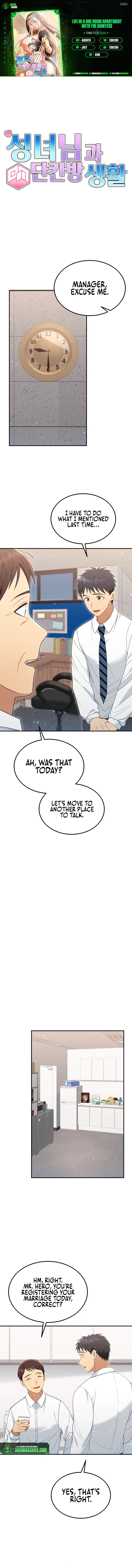 Life In A One Room Apartment With The Saintess Chapter 38 – Page 1