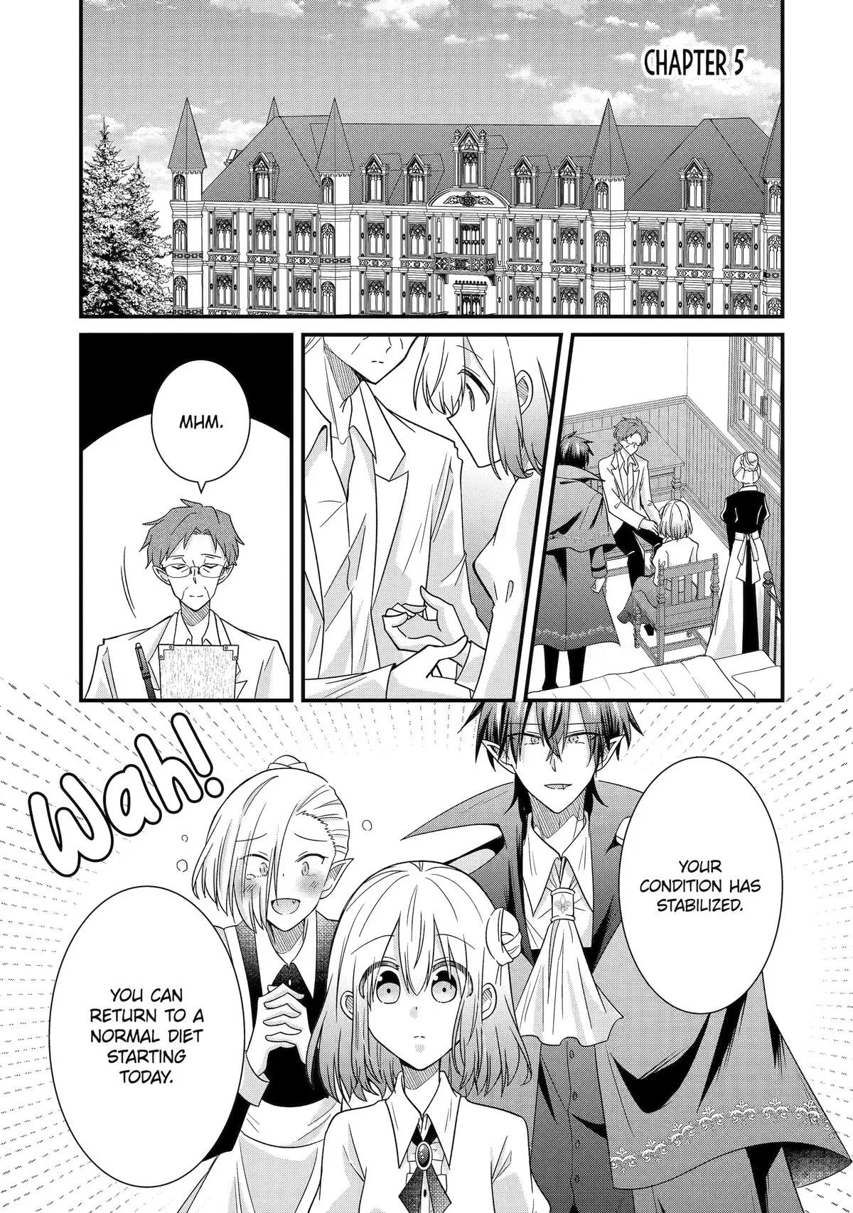 Watashi wa Ikenie no hazu desuga: Fuguu Shoujo wa Yasashii Kyuuketsuki ni Dekiai Sareshiawase ni Naru Chapter 5 – Page 1