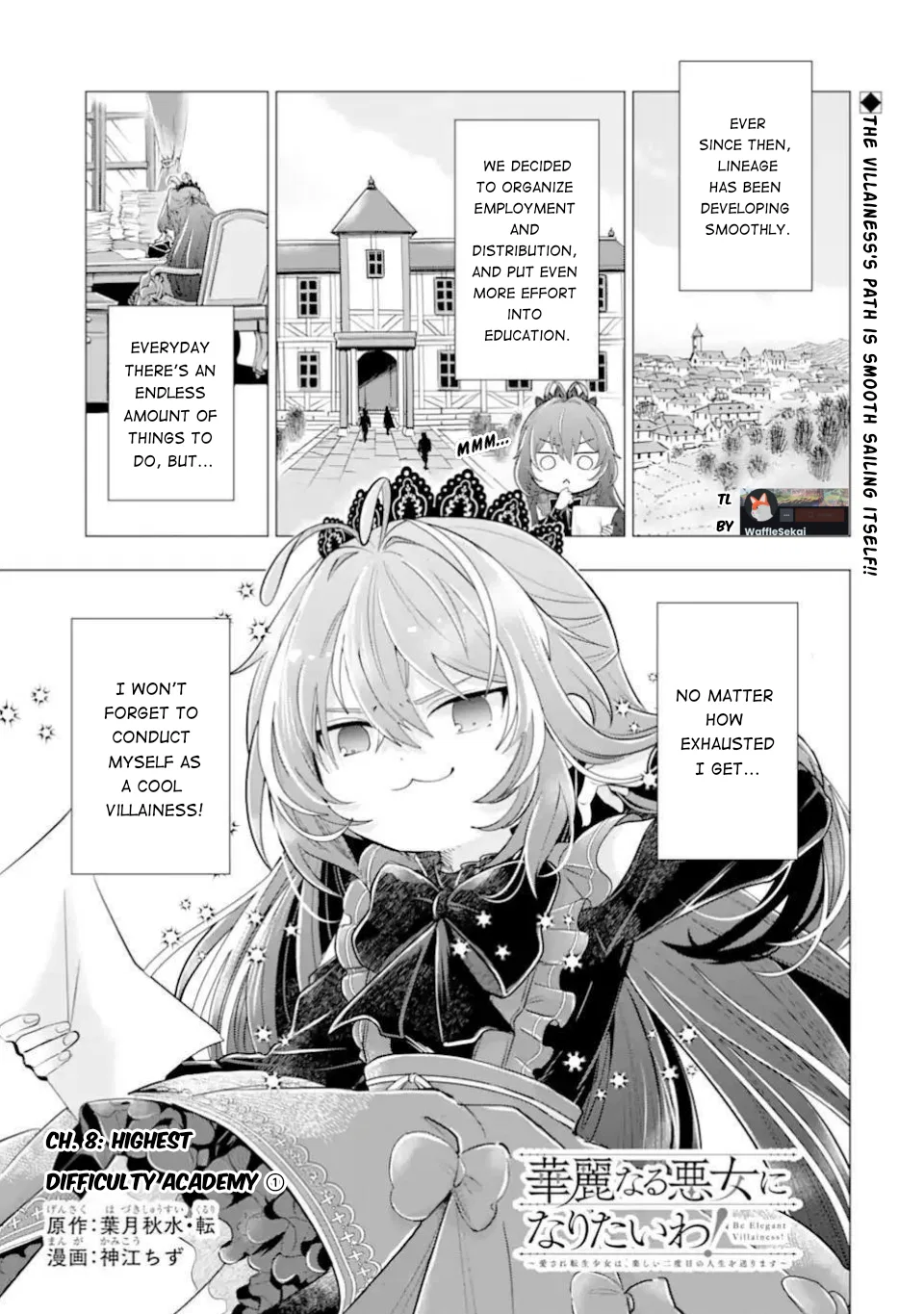 Kareinaru Akujo ni Naritai wa!: Aisare Tensei Shoujo wa, Tanoshii Nidome no Jinsei o Okurimasu Chapter 8.1 – Page 1