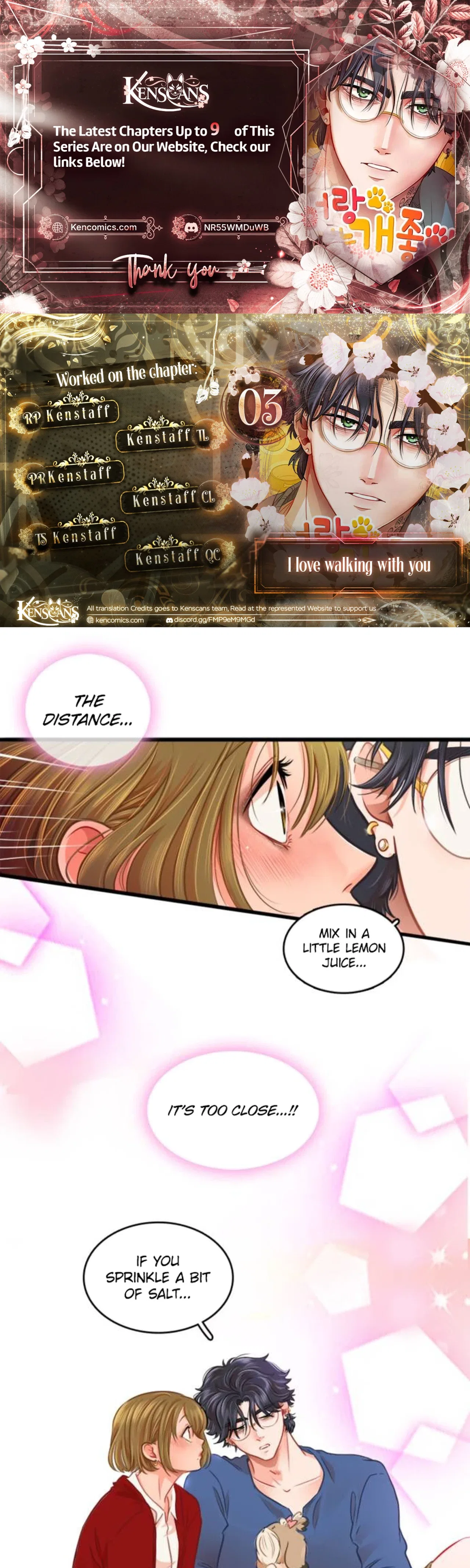 I love walking with you Chapter 3 – Page 1