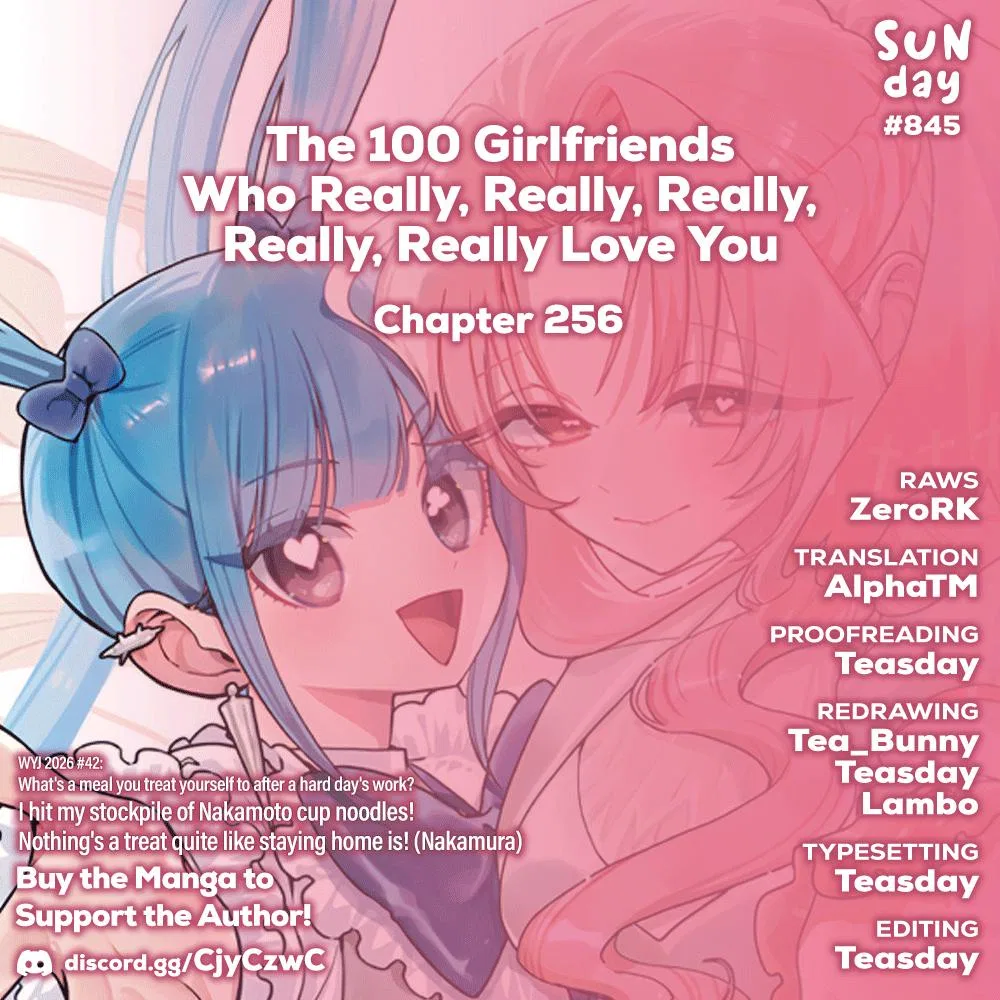 Anime – The 100 Girlfriends Who Really, Really, Really, Really, Really Love You Chapter 256 – Page 1
