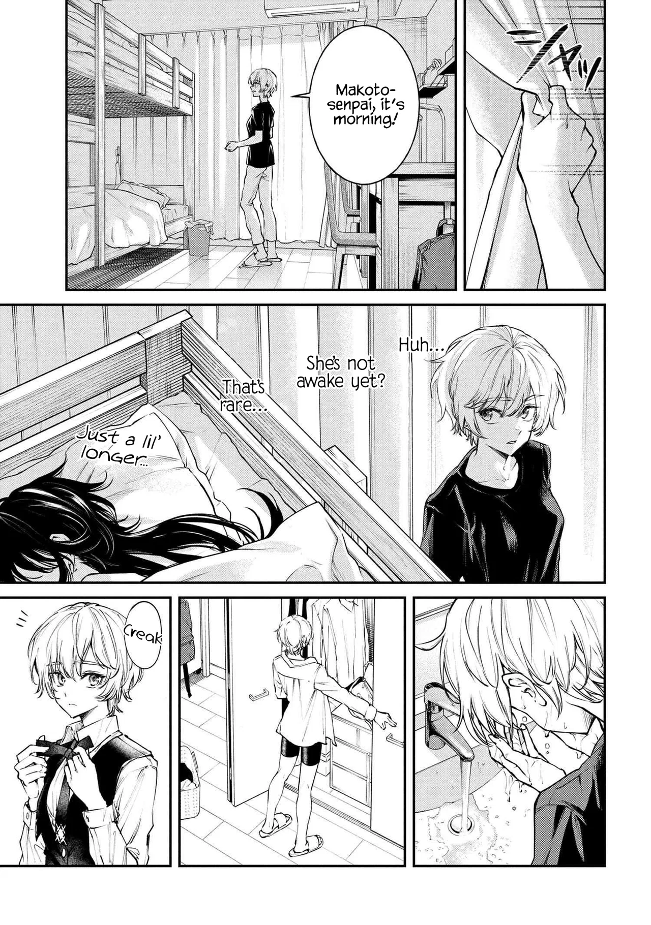 Makoto-senpai no Mae de wa Kakko Tsukerarenai! Chapter 9 – Page 1