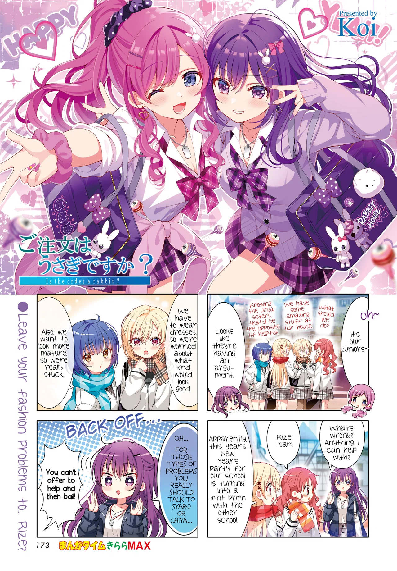 Gochuumon wa Usagi desu ka? Chapter 189 – Page 1