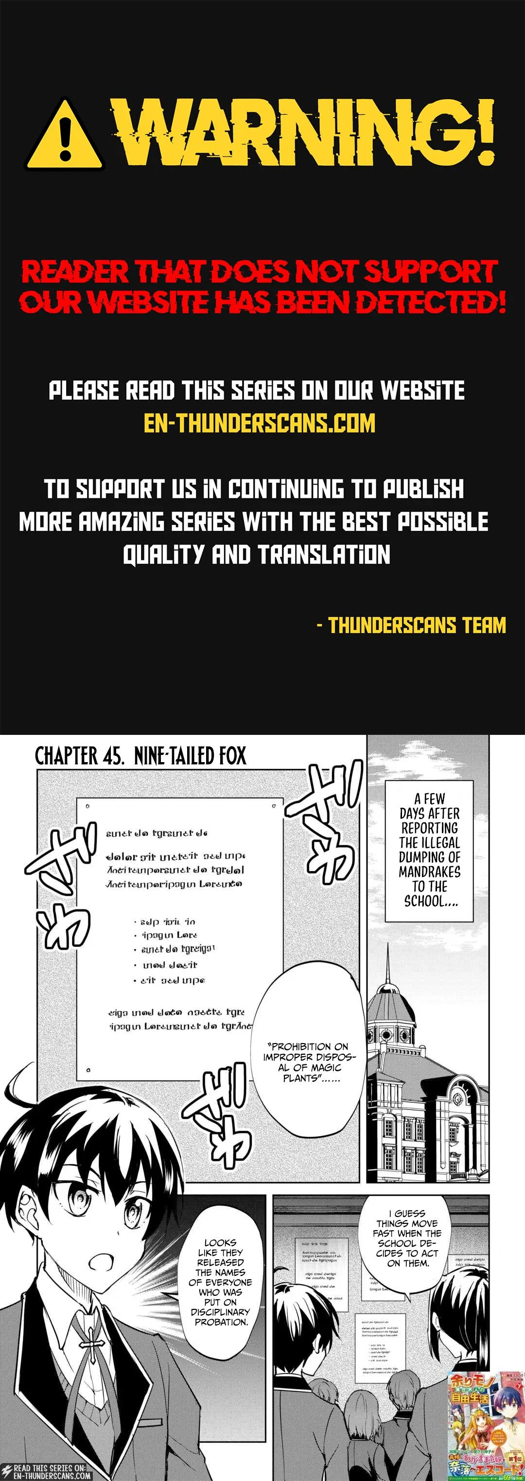 A Surplus Off-Worlder Lives His Life Freely: I'm No Hero So I'll Do It the Way I Want! Chapter 45 – Page 1