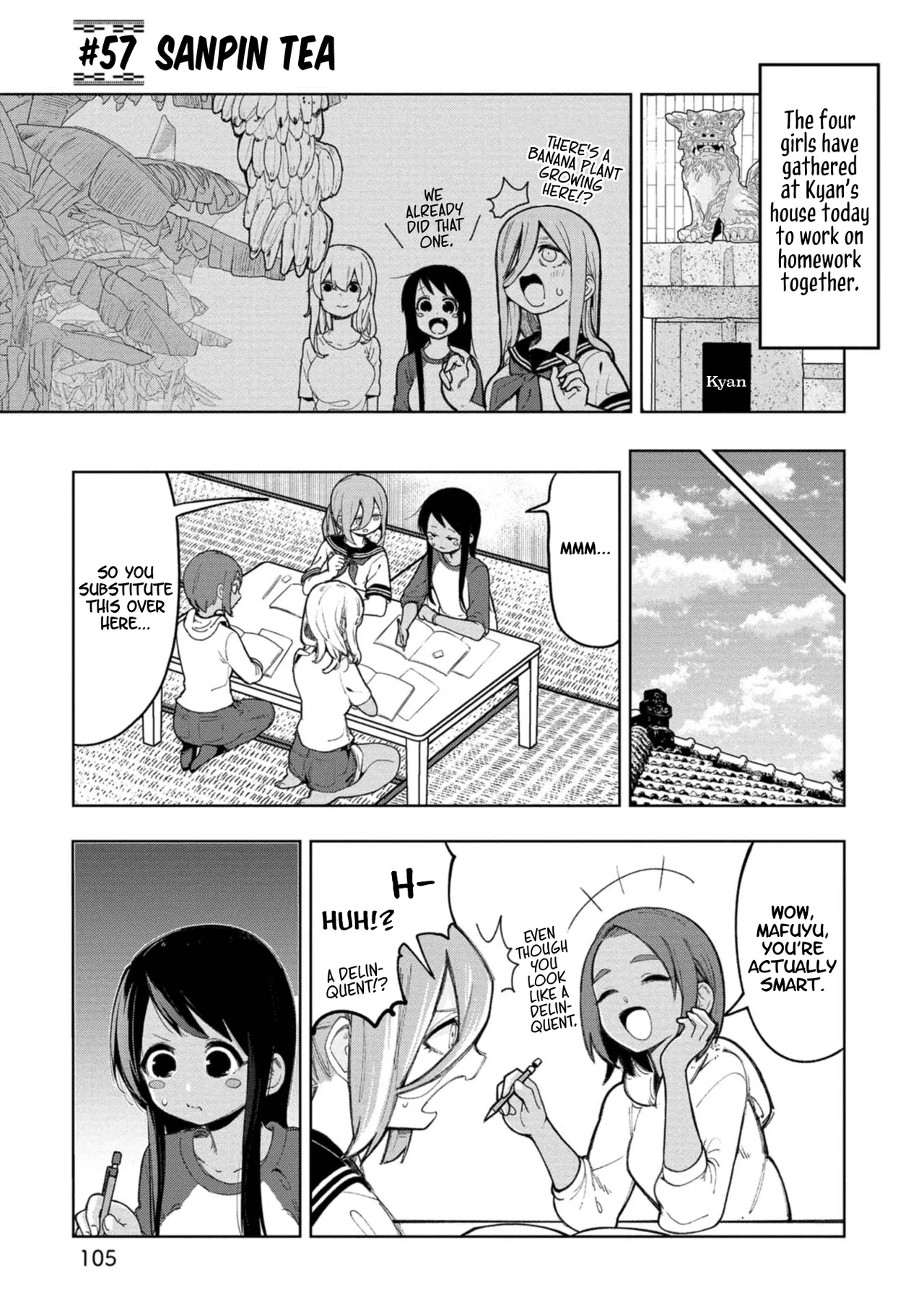 Okinawa de Suki ni Natta ko ga Hougen Sugite Tsura Sugiru manga Chapter 57 – Page 1