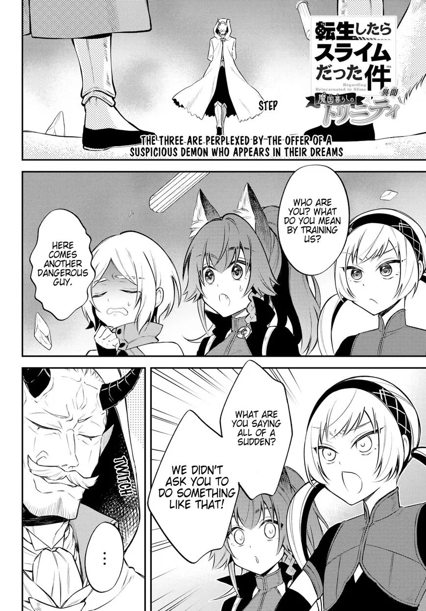Tensei shitara Slime datta Ken Ibun: Makuni Kurashi no Trinity manga Chapter 55 – Page 1