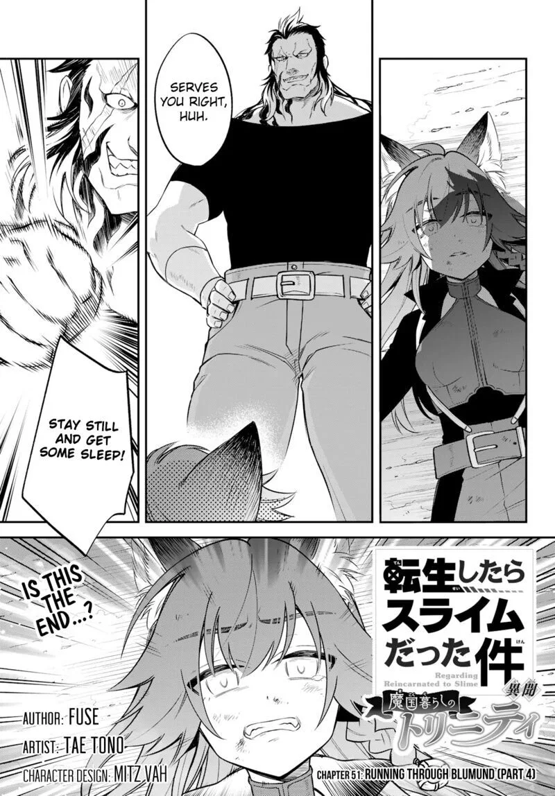 Tensei shitara Slime datta Ken Ibun: Makuni Kurashi no Trinity manga Chapter 51 – Page 1