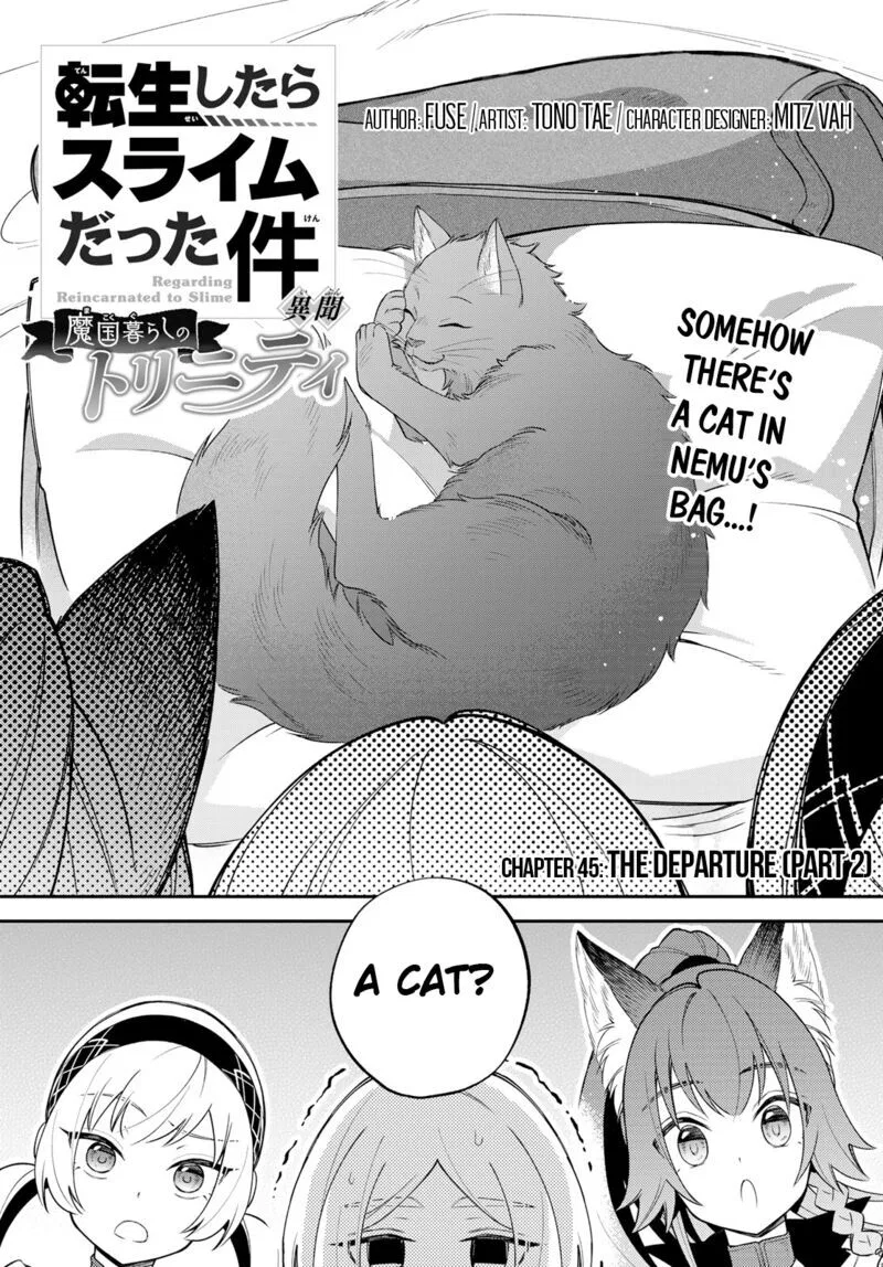 Tensei shitara Slime datta Ken Ibun: Makuni Kurashi no Trinity manga Chapter 45 – Page 1