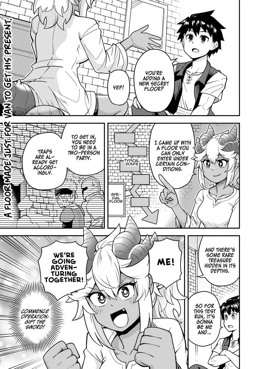 Dungeon no Osananajimi Chapter 33.1 – Page 1