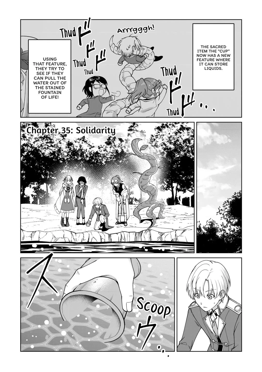 After Receiving the Sacred Item Cup That Can Only Produce Water, I Decided To Live Freely Chapter 35 – Page 1