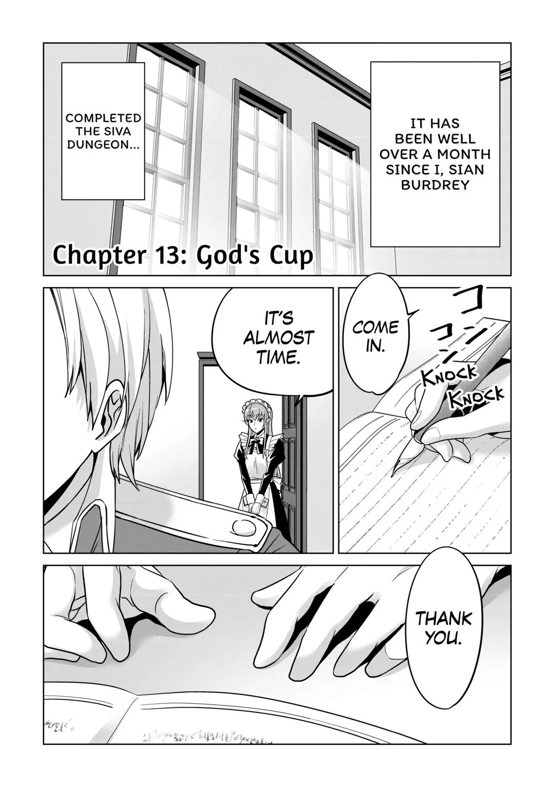 After Receiving the Sacred Item Cup That Can Only Produce Water, I Decided To Live Freely Chapter 13 – Page 1