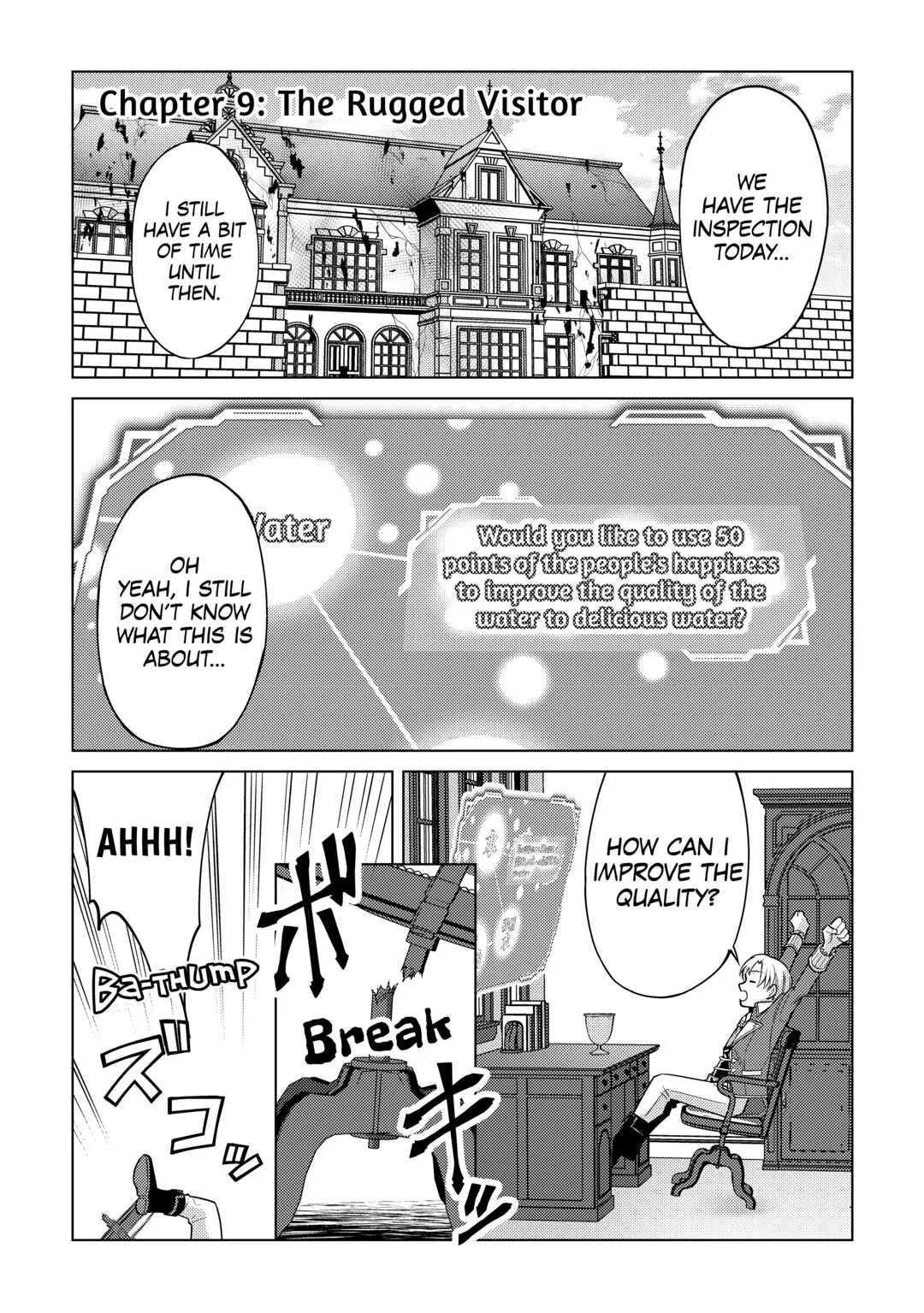 After Receiving the Sacred Item Cup That Can Only Produce Water, I Decided To Live Freely Chapter 9 – Page 1