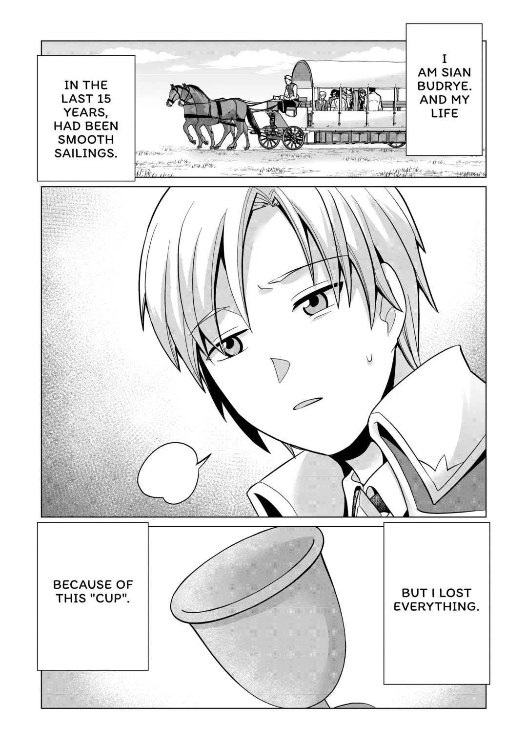 After Receiving the Sacred Item Cup That Can Only Produce Water, I Decided To Live Freely Chapter 1 – Page 1