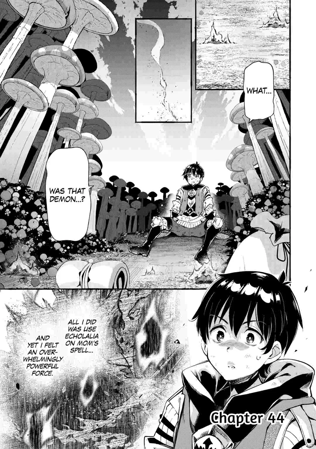Ochikobore "1" Mahoutsukai wa, Kyou mo Muishiki ni Cheat wo Tsukau Chapter 44 – Page 1