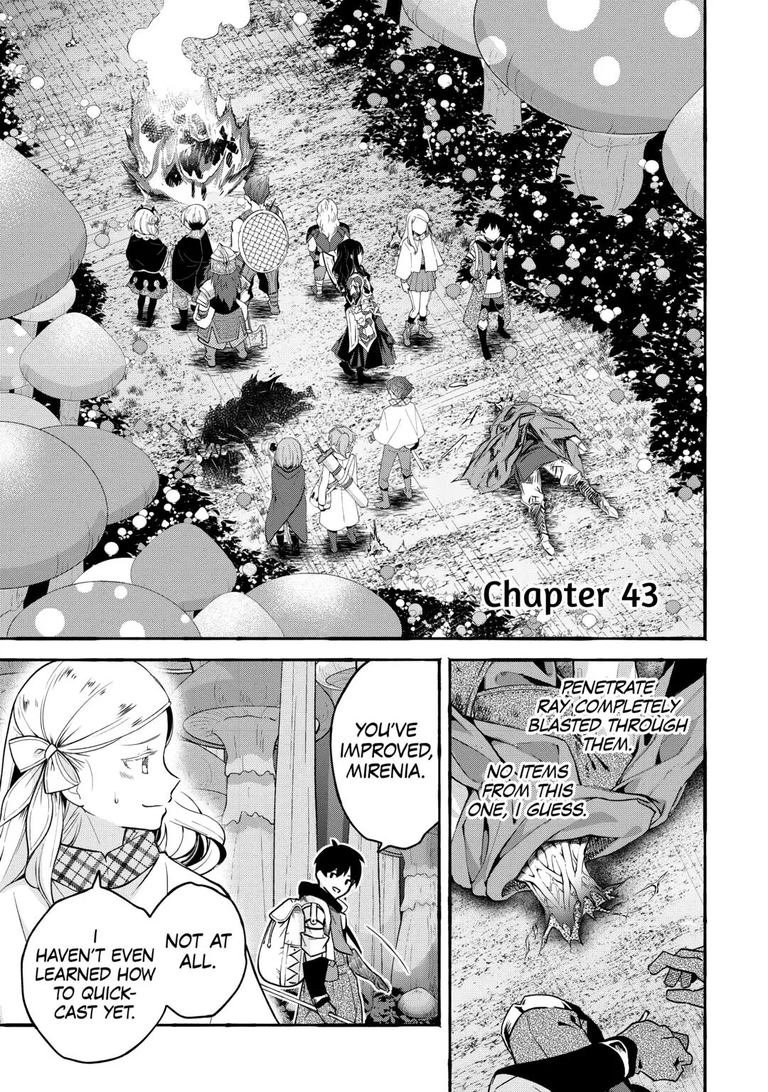 Ochikobore "1" Mahoutsukai wa, Kyou mo Muishiki ni Cheat wo Tsukau Chapter 43 – Page 1