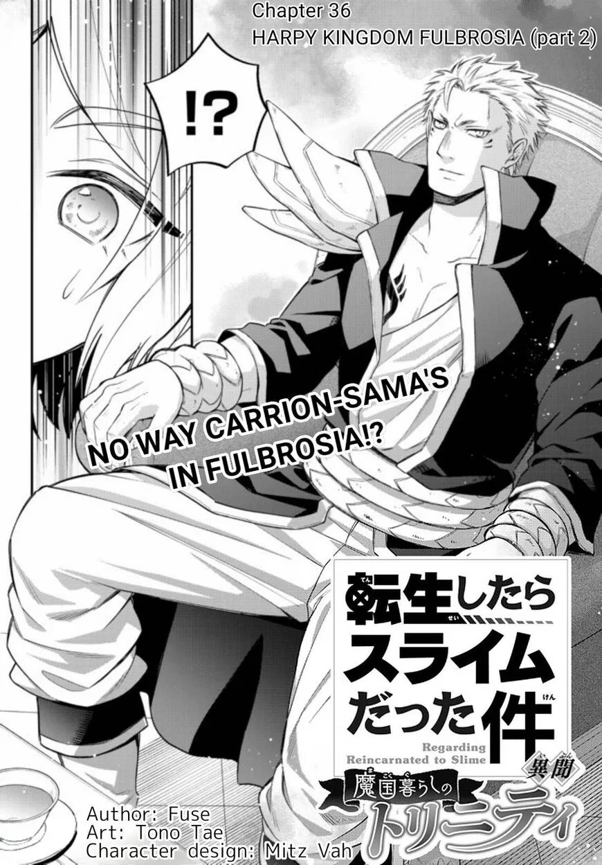 Tensei shitara Slime datta Ken Ibun: Makuni Kurashi no Trinity manga Chapter 36 – Page 1