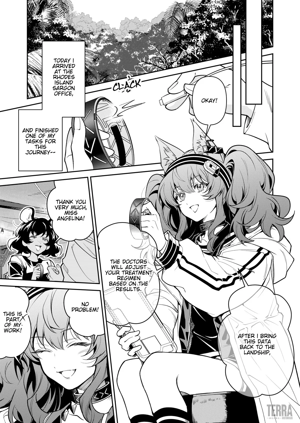 Arknights: Angelina - Sketches of this Messenger's Journey Chapter 1 – Page 1
