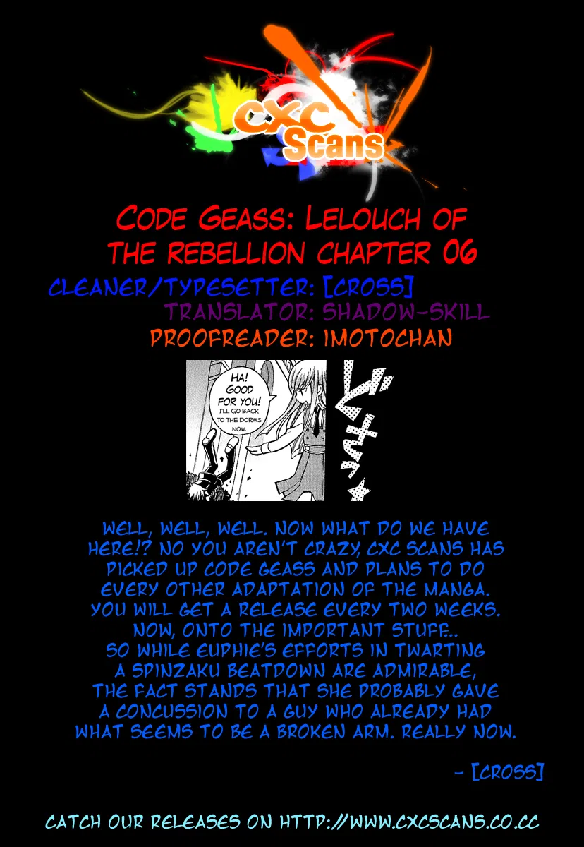 Code Geass: Lelouch of the Rebellion Chapter 6 – Page 1