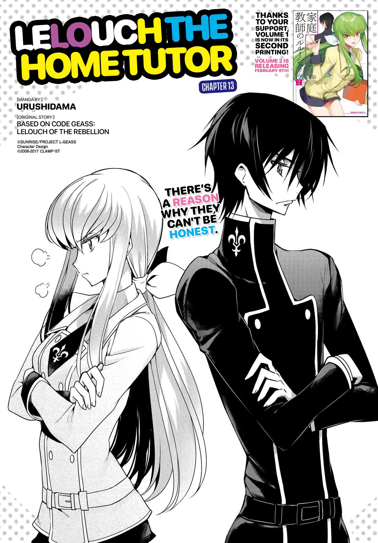 Code Geass: Lelouch The Private Home Tutor Chapter 13 – Page 1