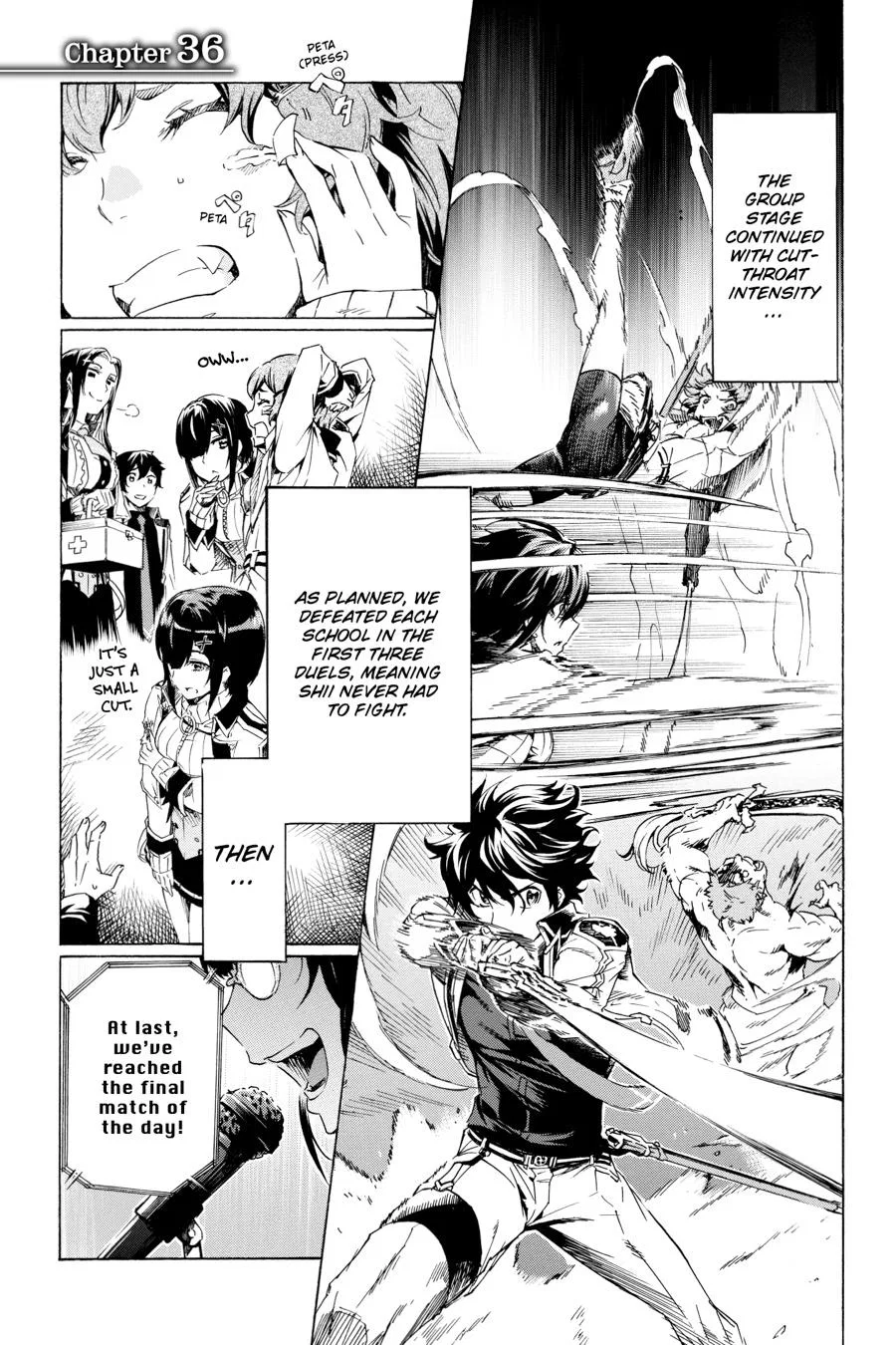 Ichioku-nen Button wo Renda shita Ore wa, Kizuitara Saikyou ni Natteita: Rakudai Kenshi no Gakuin Musou Chapter 36 – Page 1