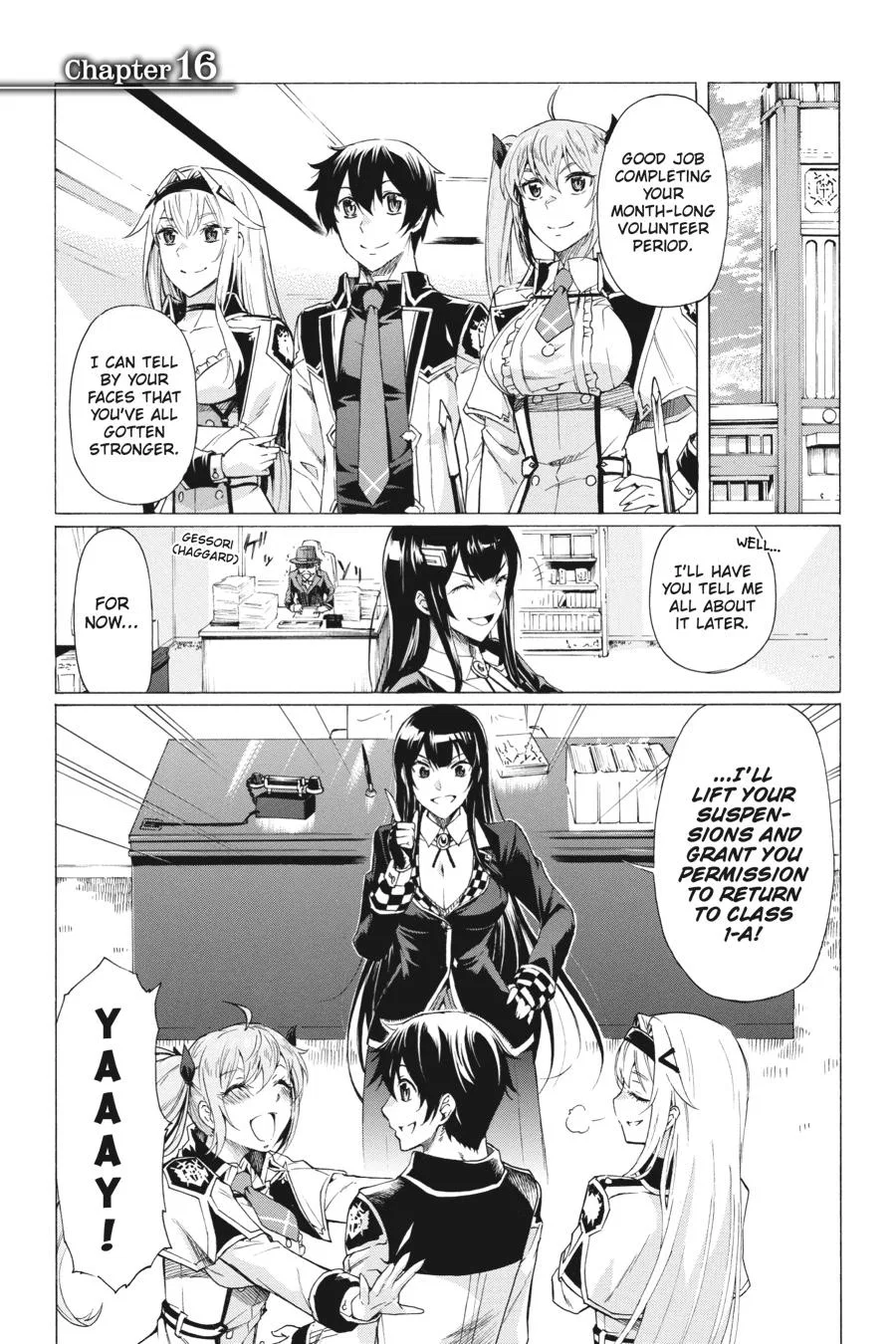 Ichioku-nen Button wo Renda shita Ore wa, Kizuitara Saikyou ni Natteita: Rakudai Kenshi no Gakuin Musou Chapter 16 – Page 1