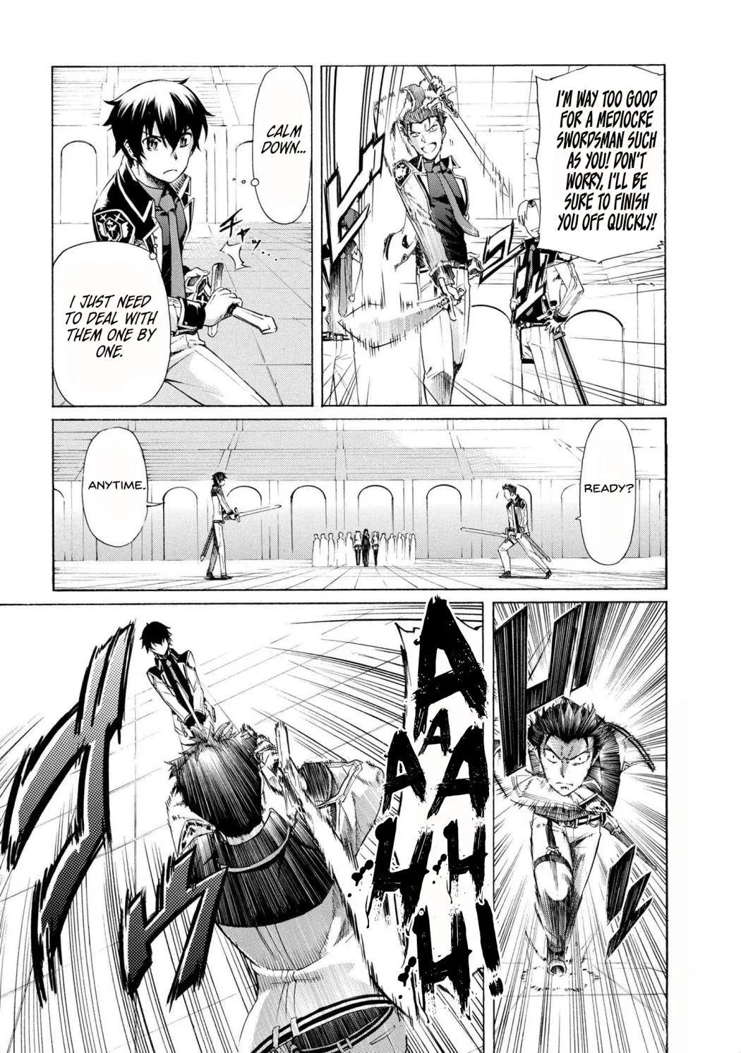 Ichioku-nen Button wo Renda shita Ore wa, Kizuitara Saikyou ni Natteita: Rakudai Kenshi no Gakuin Musou Chapter 7 – Page 1