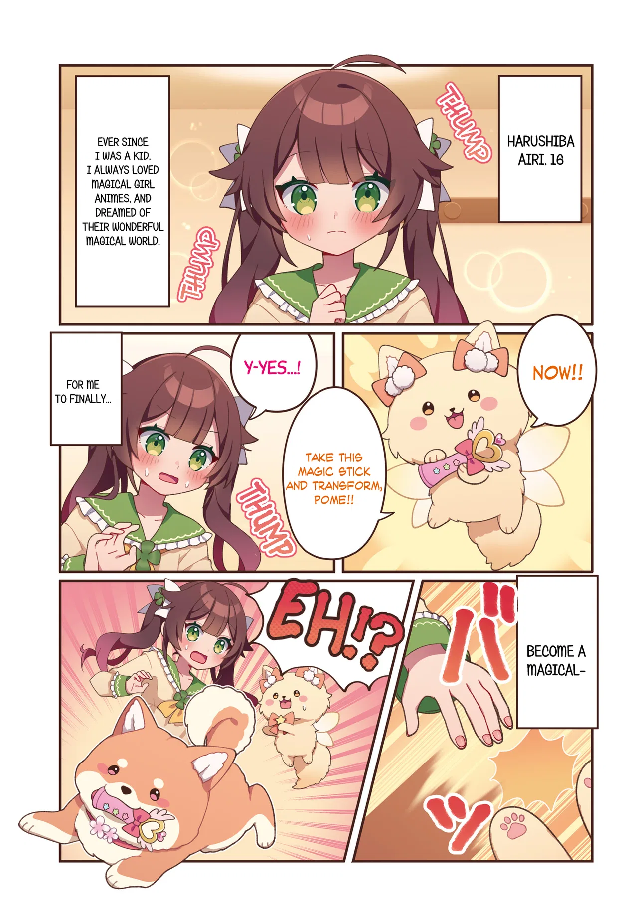 Mahou Shiba Inu★Hanamaru Chapter 1 – Page 1