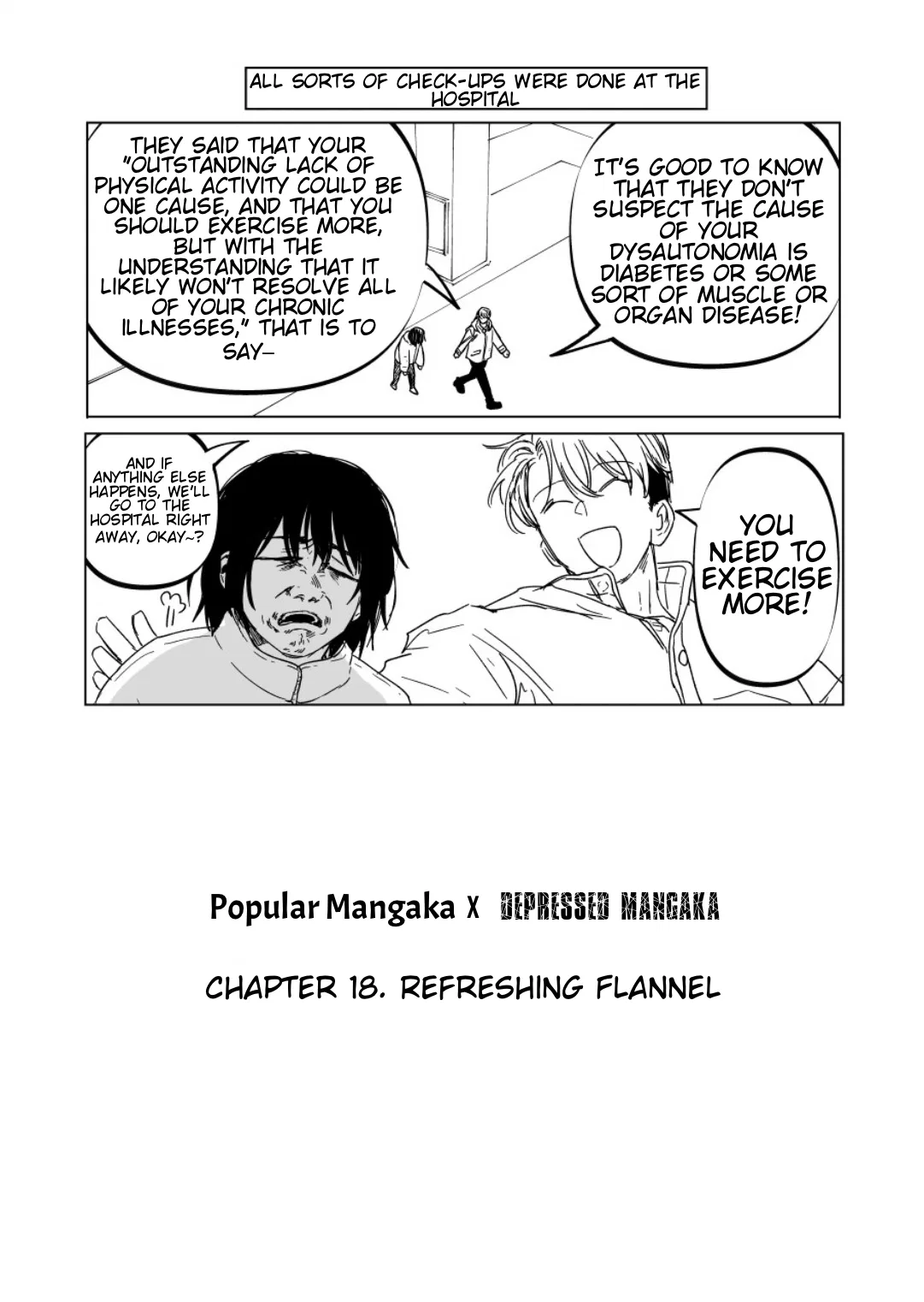 Urekko Mangaka x Utsubyou Mangaka Chapter 18 – Page 1